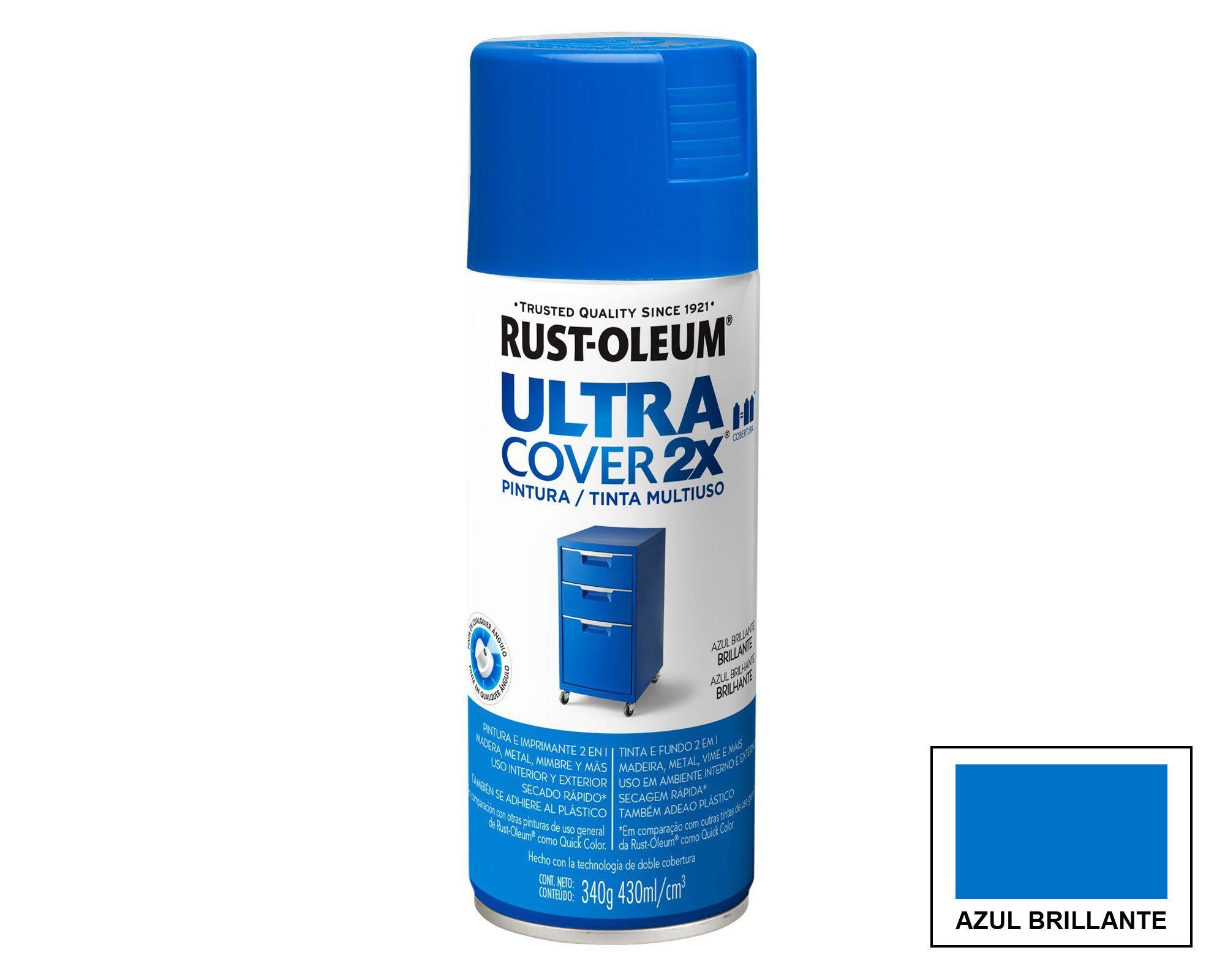Pintura spray 430 ml Ultra cover 2X azul brillante Rust-Oleum-0