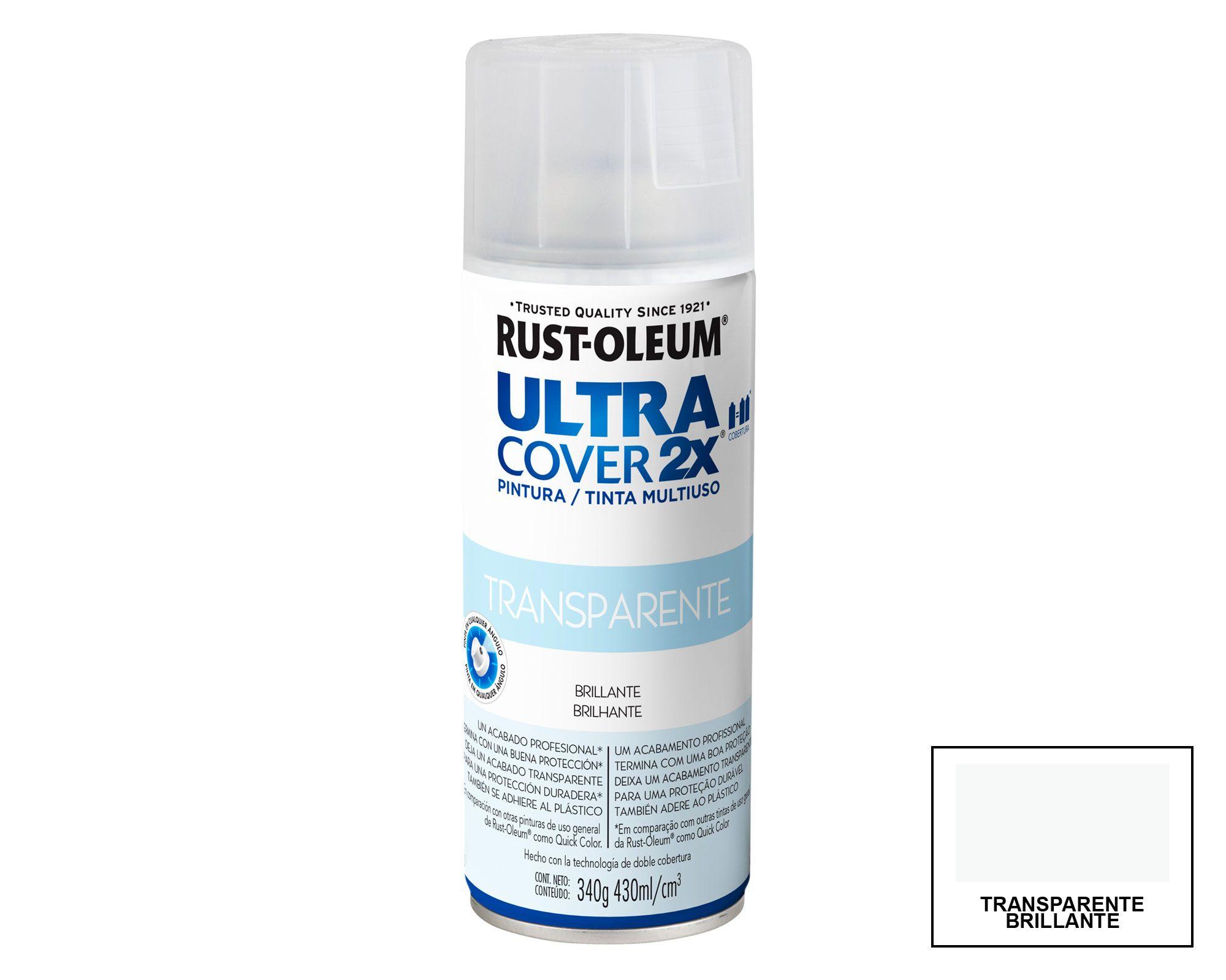 Pintura spray 430 ml Ultra cover 2X transparente brillante Rust-Oleum-0
