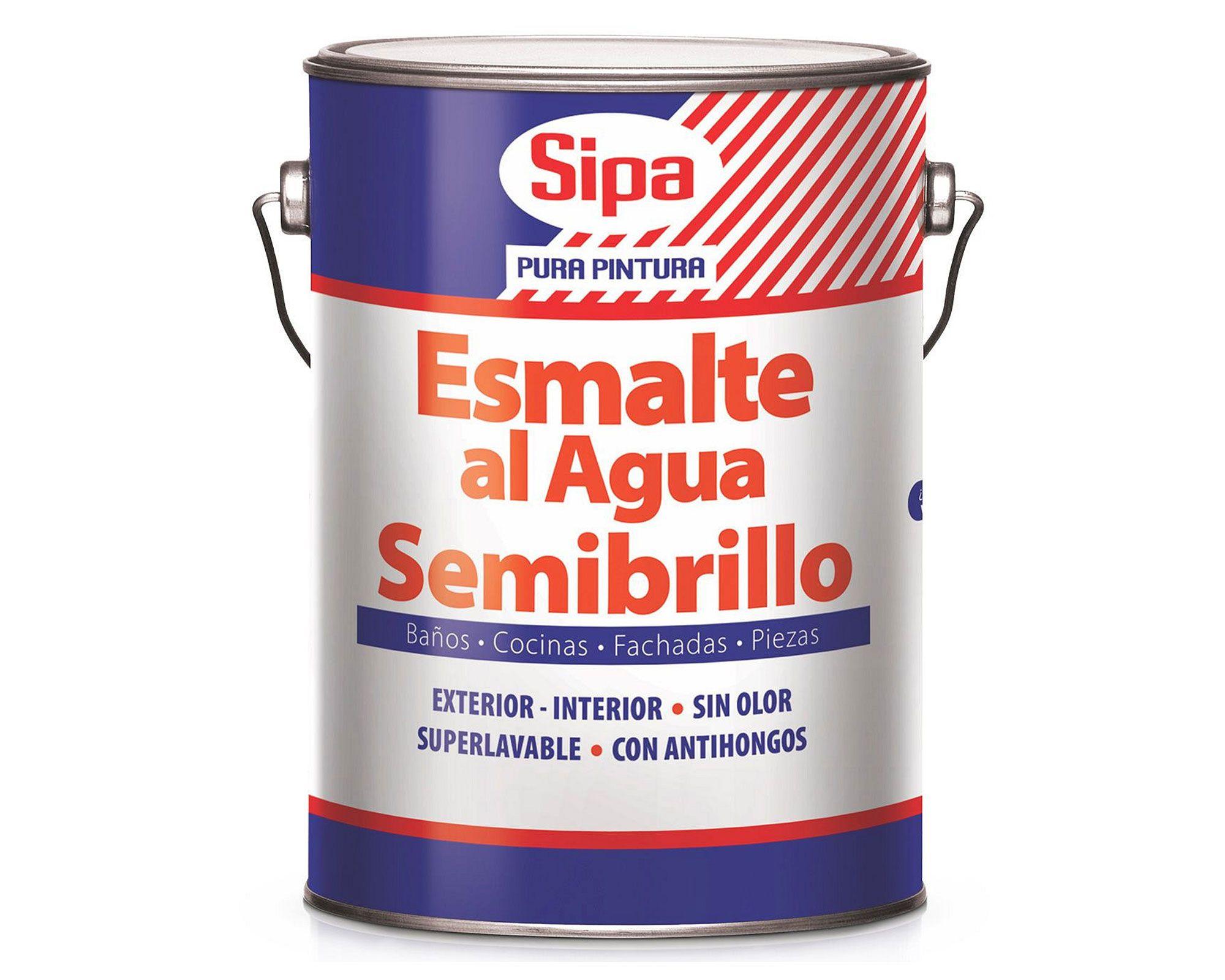 Esmalte al agua 1 galón blanco invierno semi brillante Sipa-0