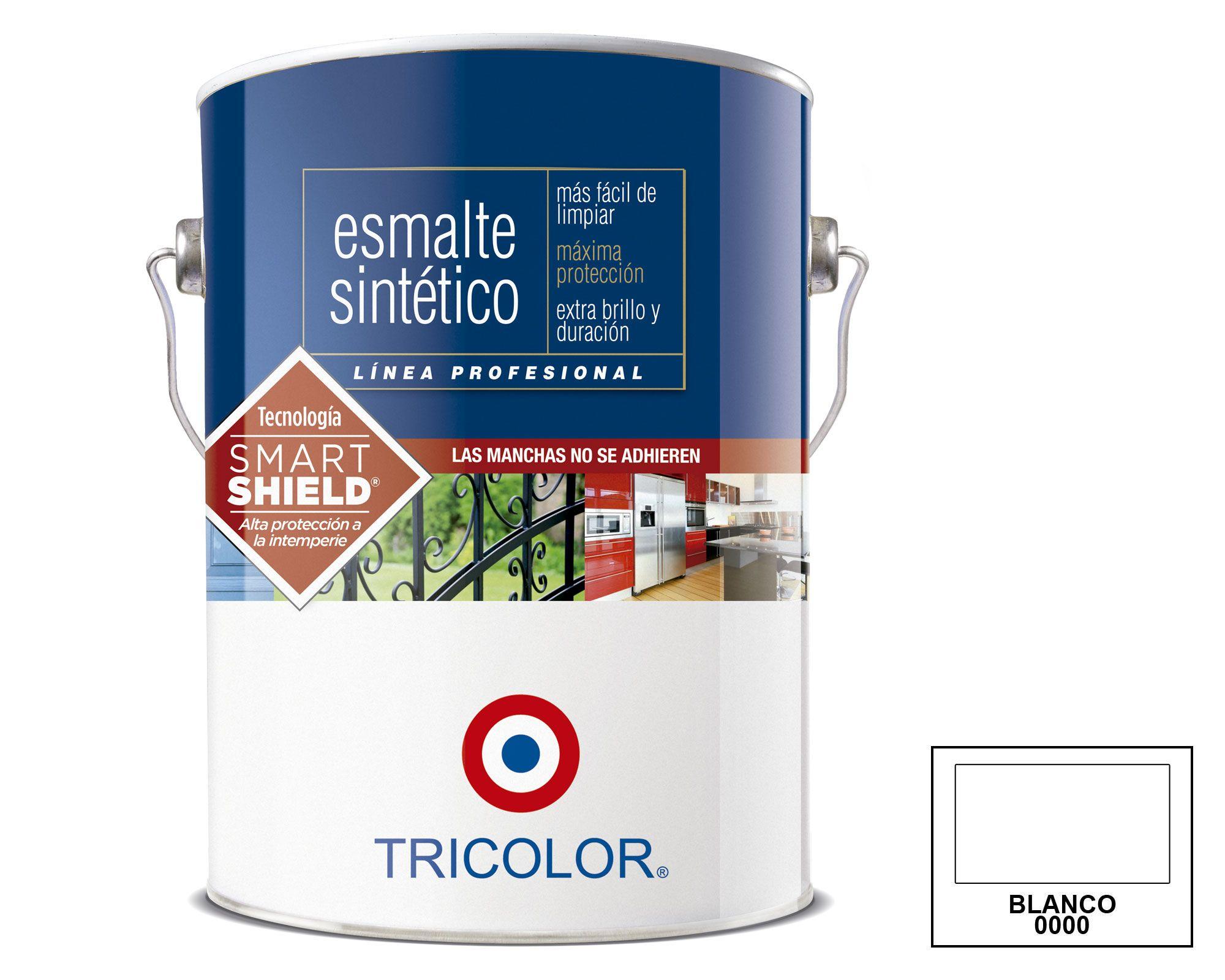 Esmalte sintético 1 galón Profesional blanco brillante Tricolor-0