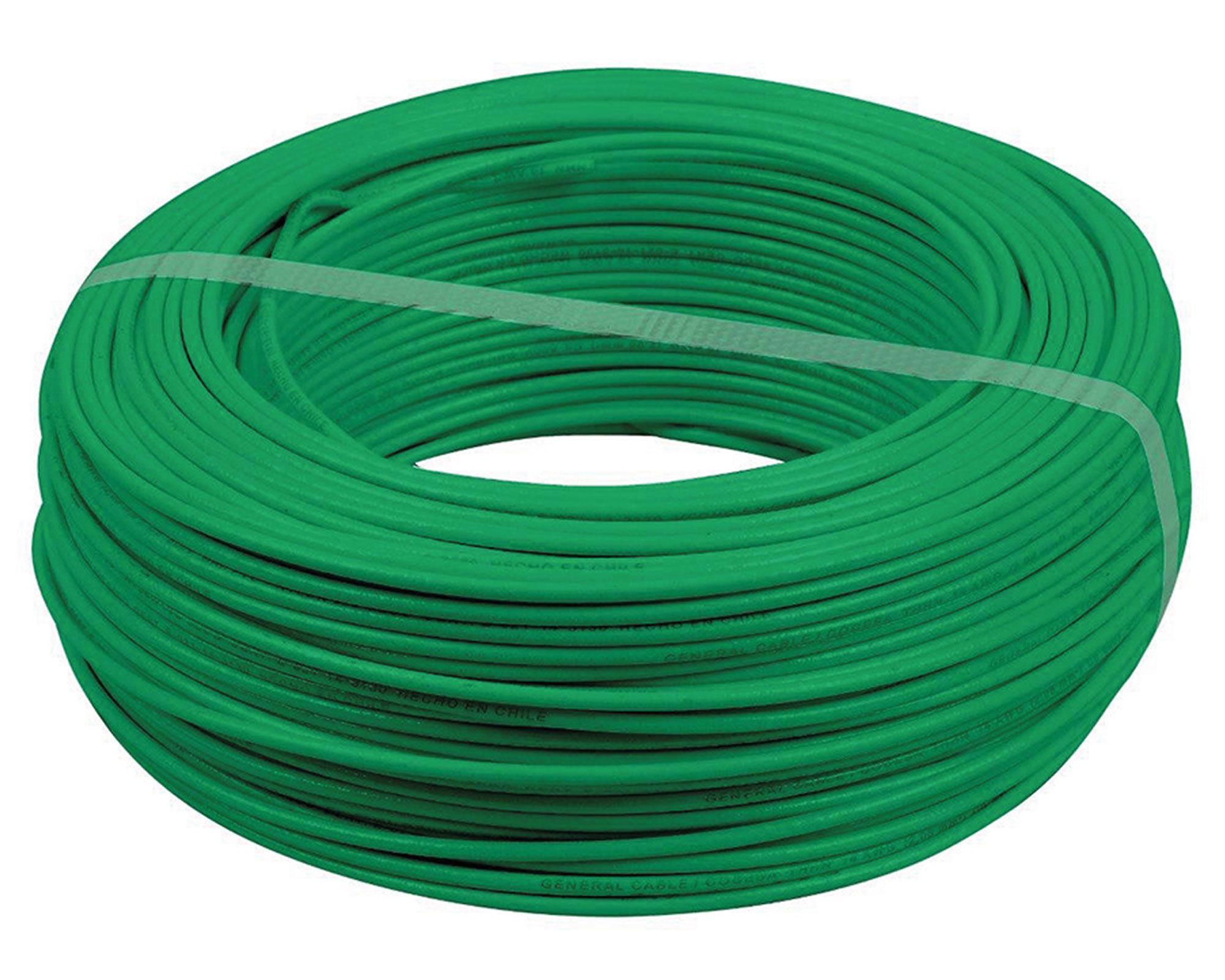 Alambre nya 2,5 mm 50 m H07V-U verde Cocesa-0