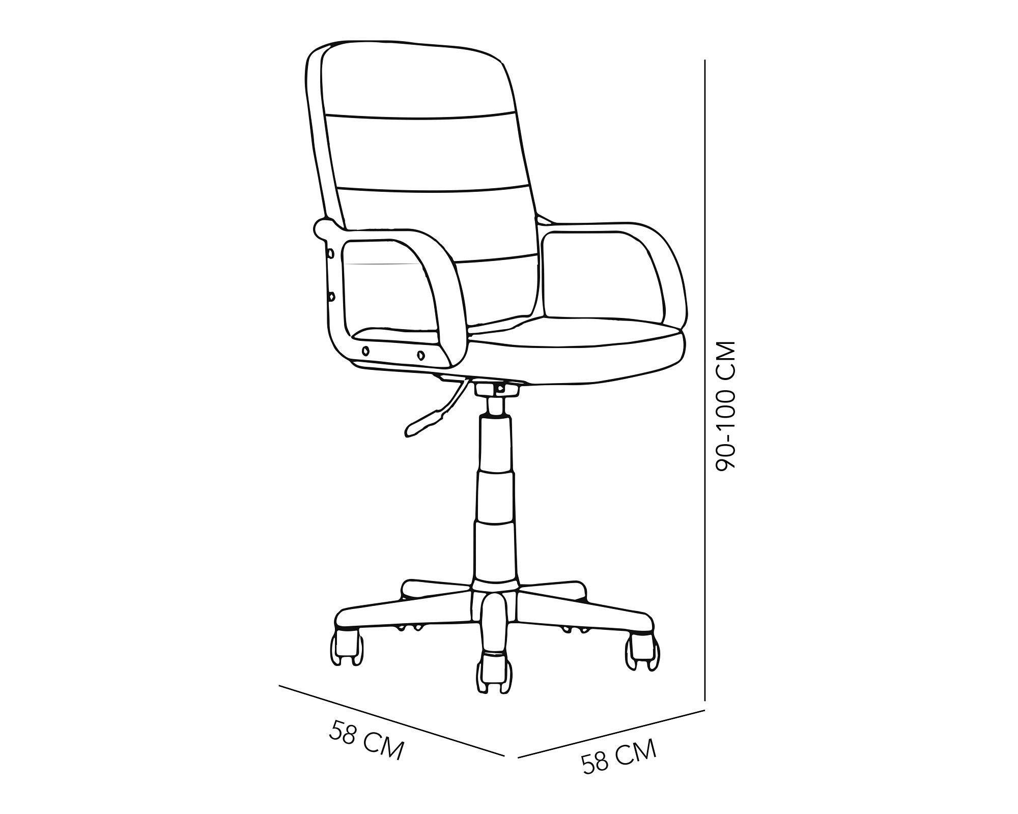 Silla de escritorio ejecutiva gas 2013 negro M+Design-2