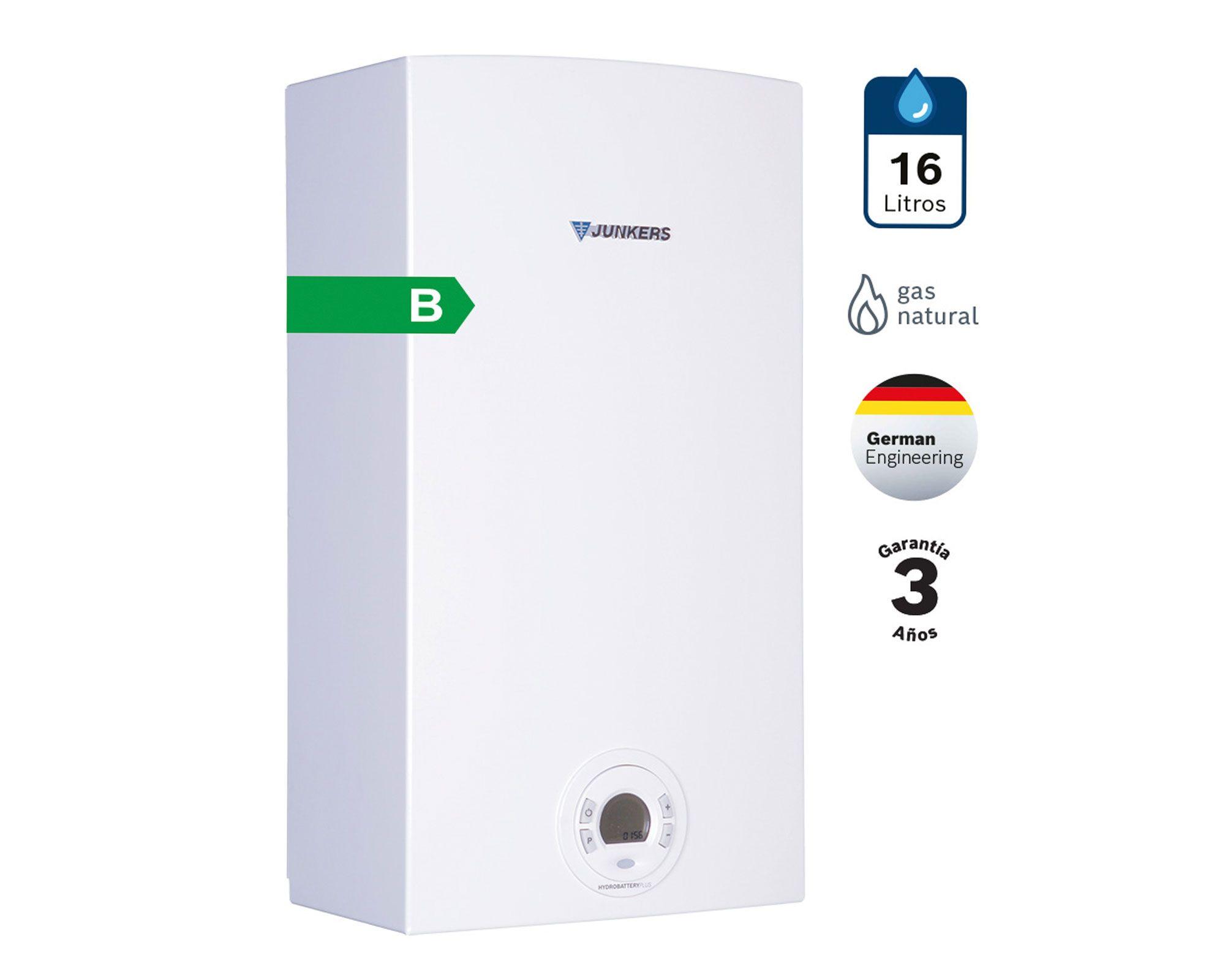 Calefont tiro natural 16 lt gas natural WTD16 Junkers-2