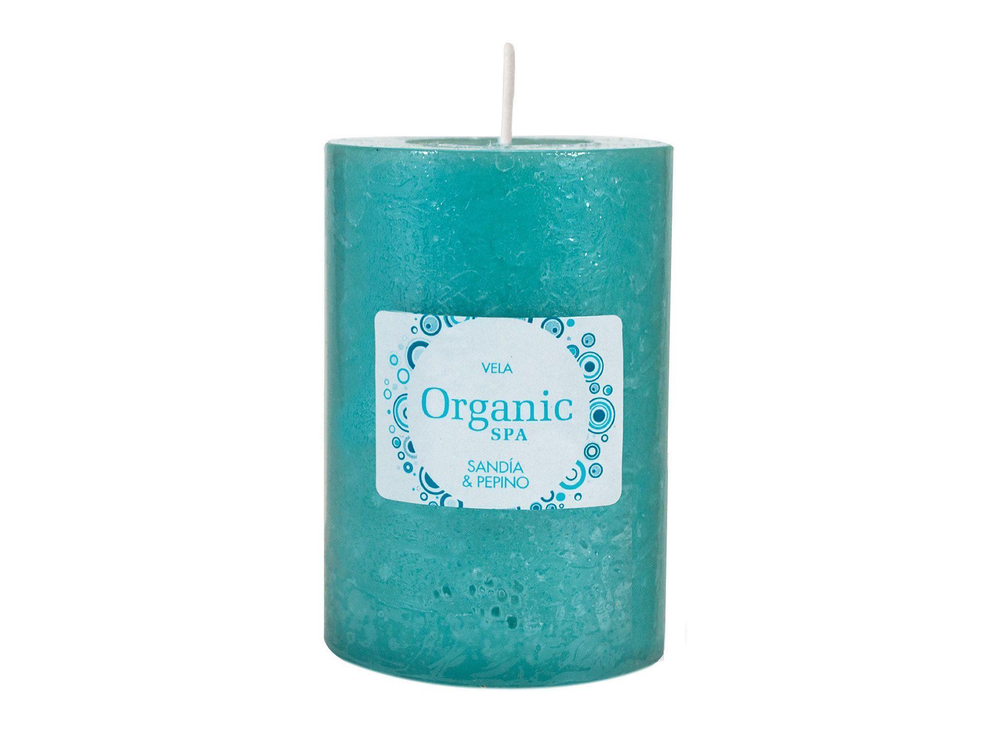 Vela aromática Cilíndrica sandía/pepino Organic Spa-0