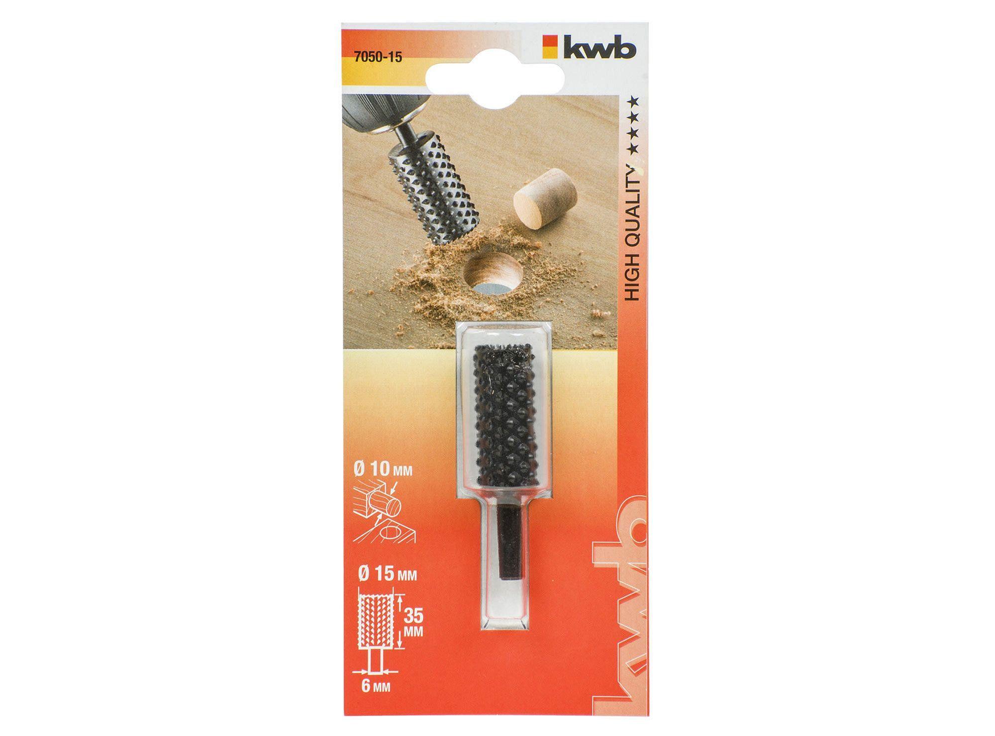 Fresa para madera 15 mm 705015 KWB-1