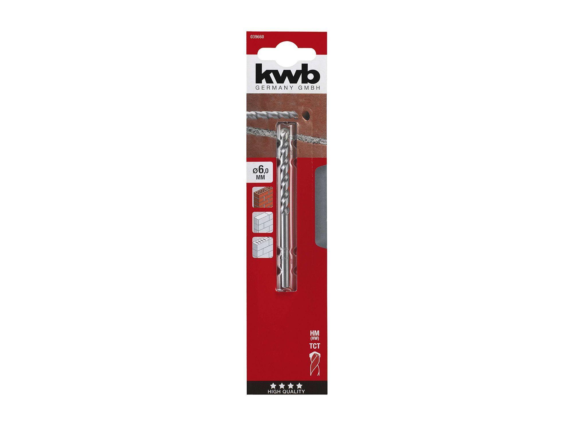 Broca para concreto 6 mm high quality KWB-3