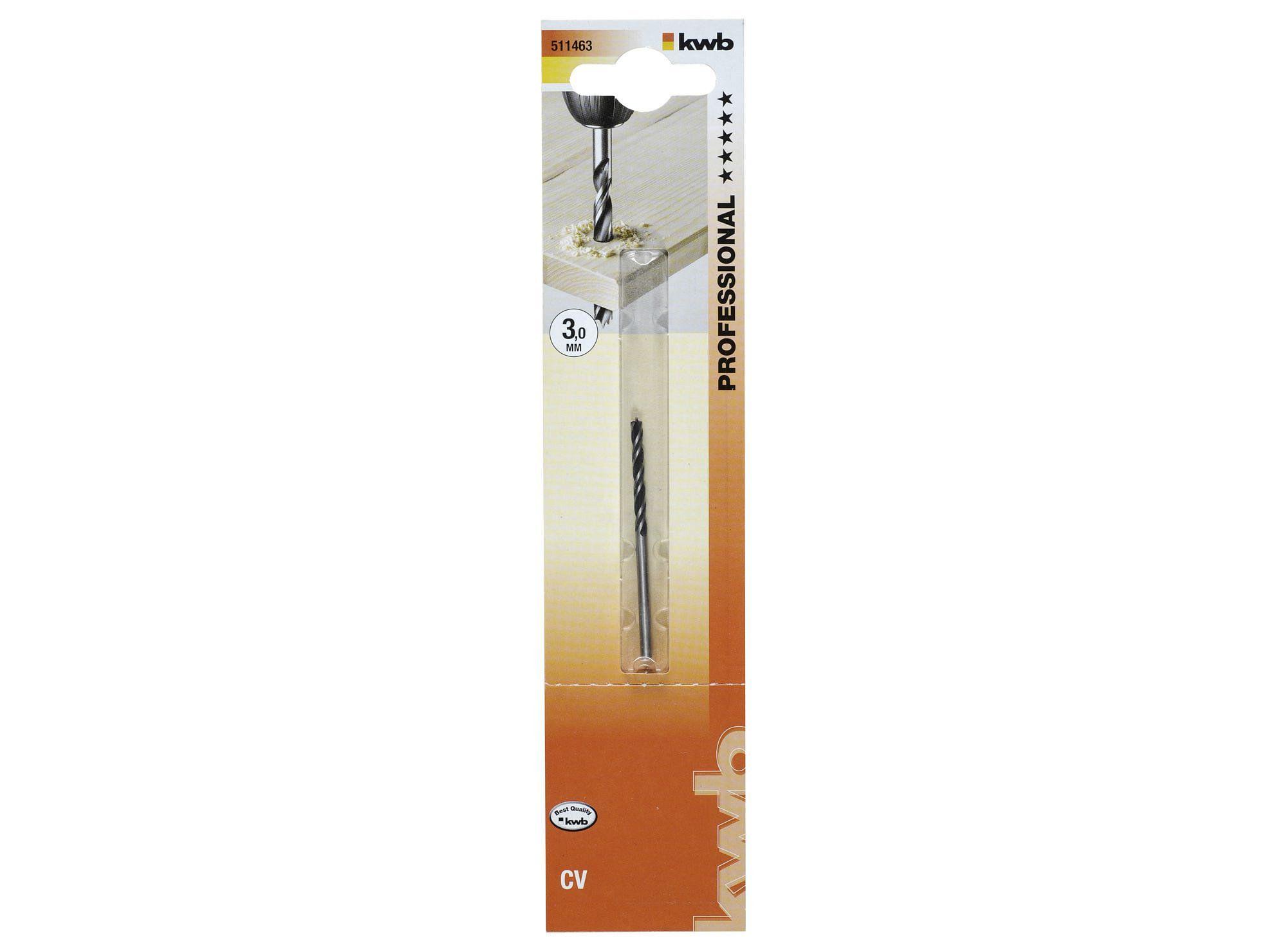 Broca para madera 3 mm 511463 KWB-2