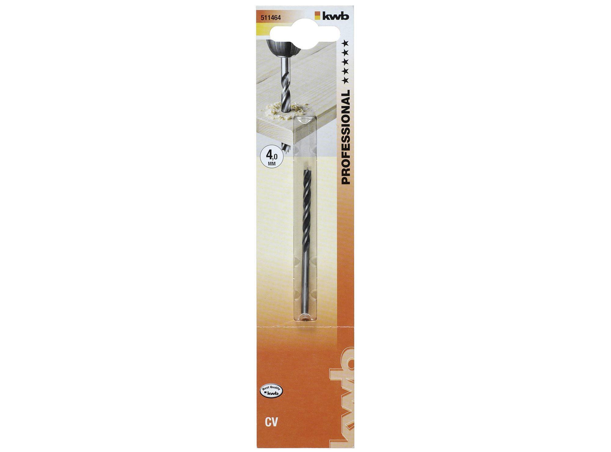 Broca para madera 4 mm 511464 KWB-2
