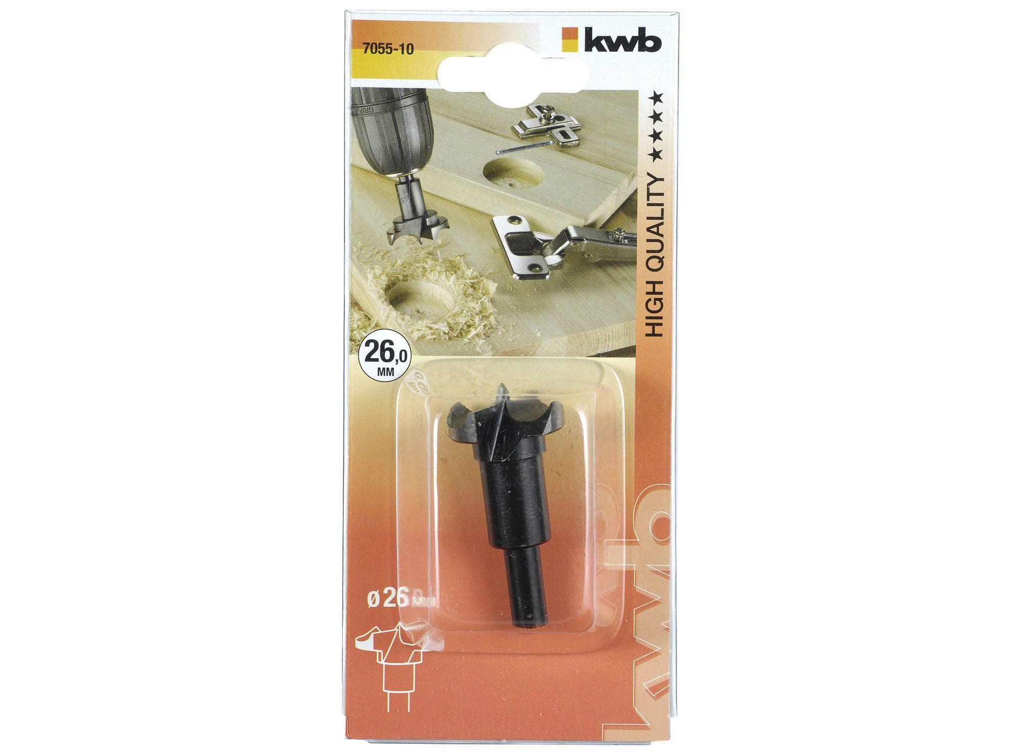 Broca para madera 26 mm bisagras bi 705510 KWB-2