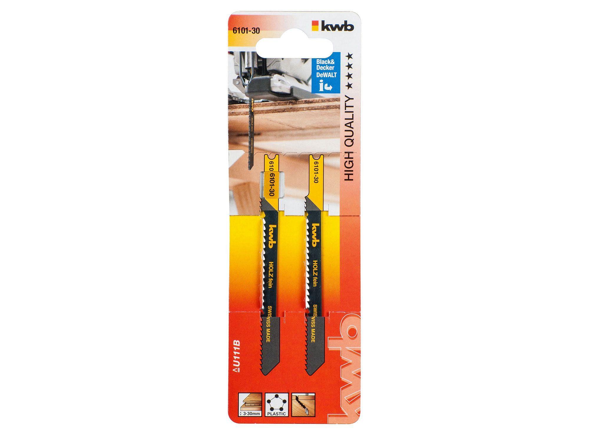Hoja de calar madera u 111 b corte basto 610130 KWB-0