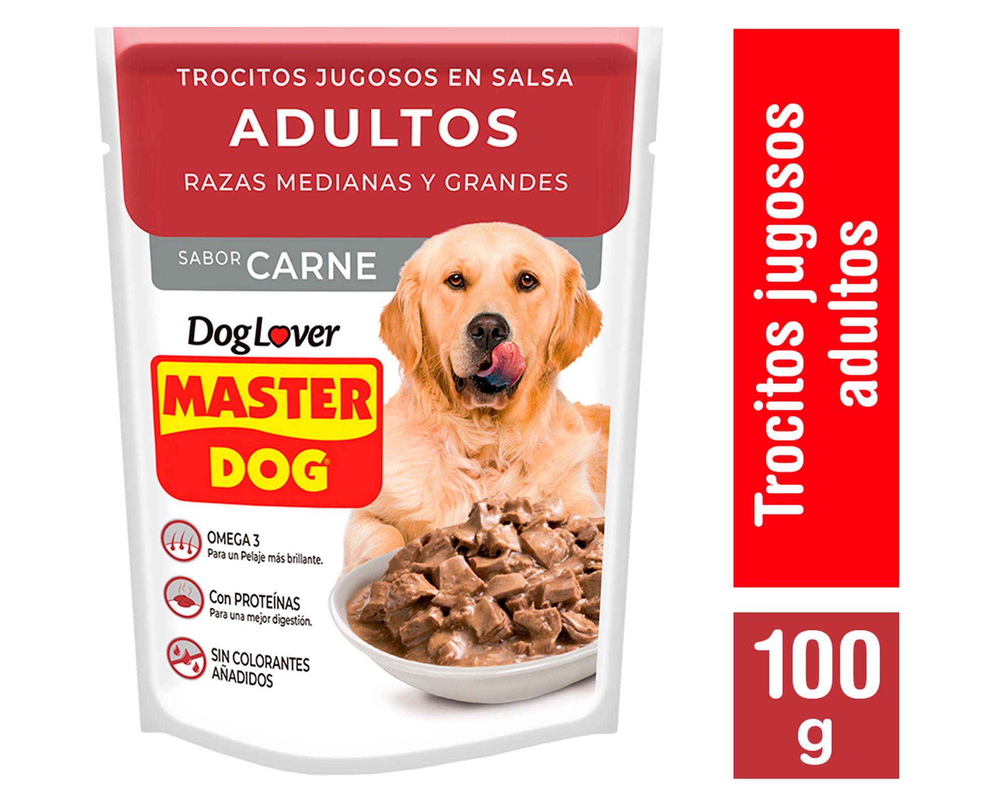 Alimento húmedo perro 100 gr carne Master Dog-0