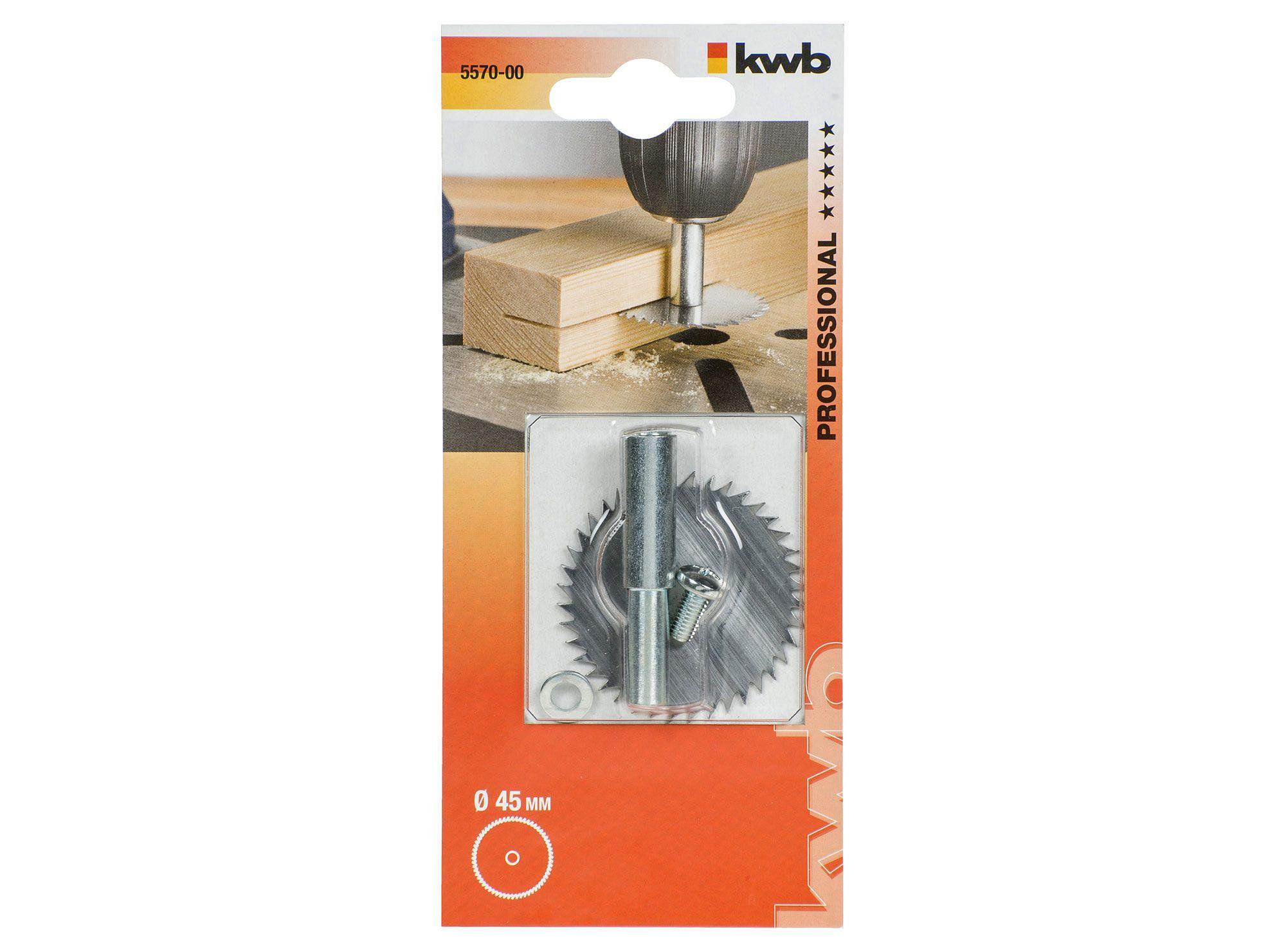 Fresa para madera 45 mm 557000 KWB-2