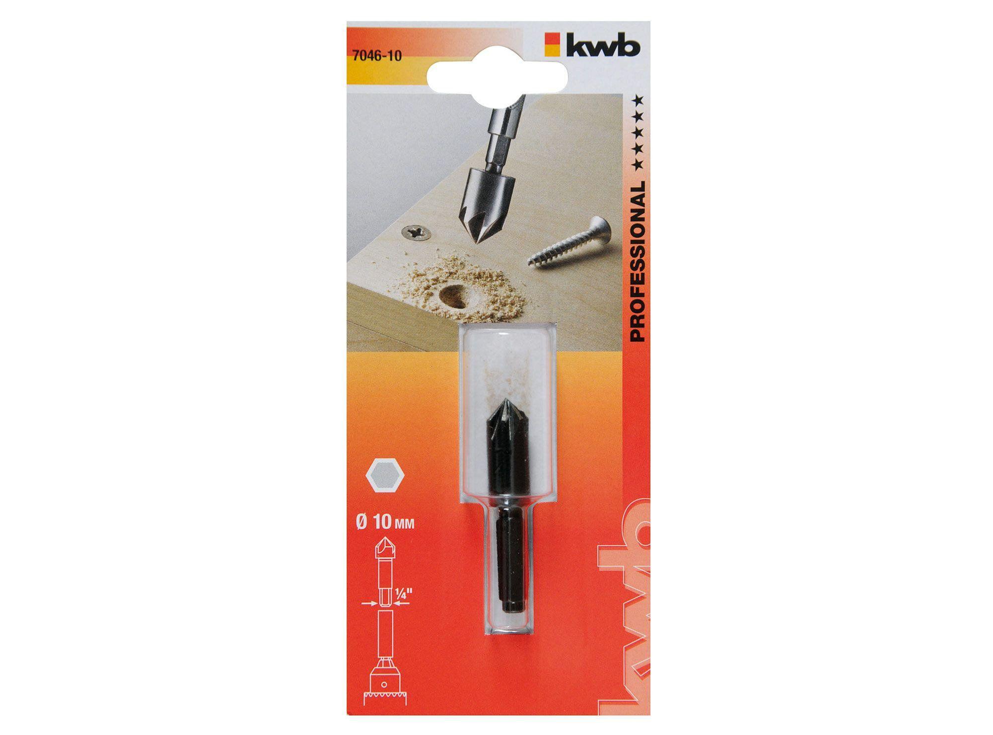 Avellanador para madera 10 mm 704610 KWB-2