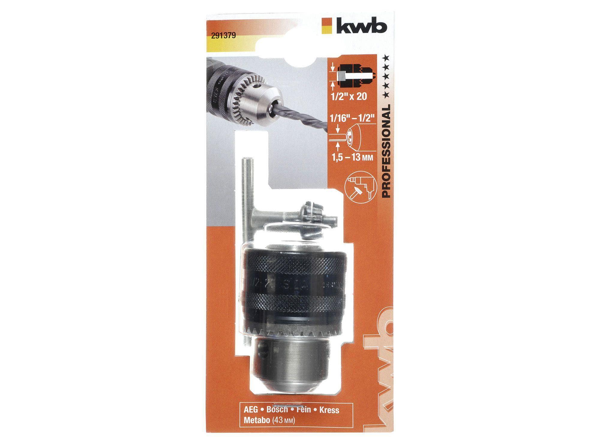 Mandril 13 mm 291379 KWB-2