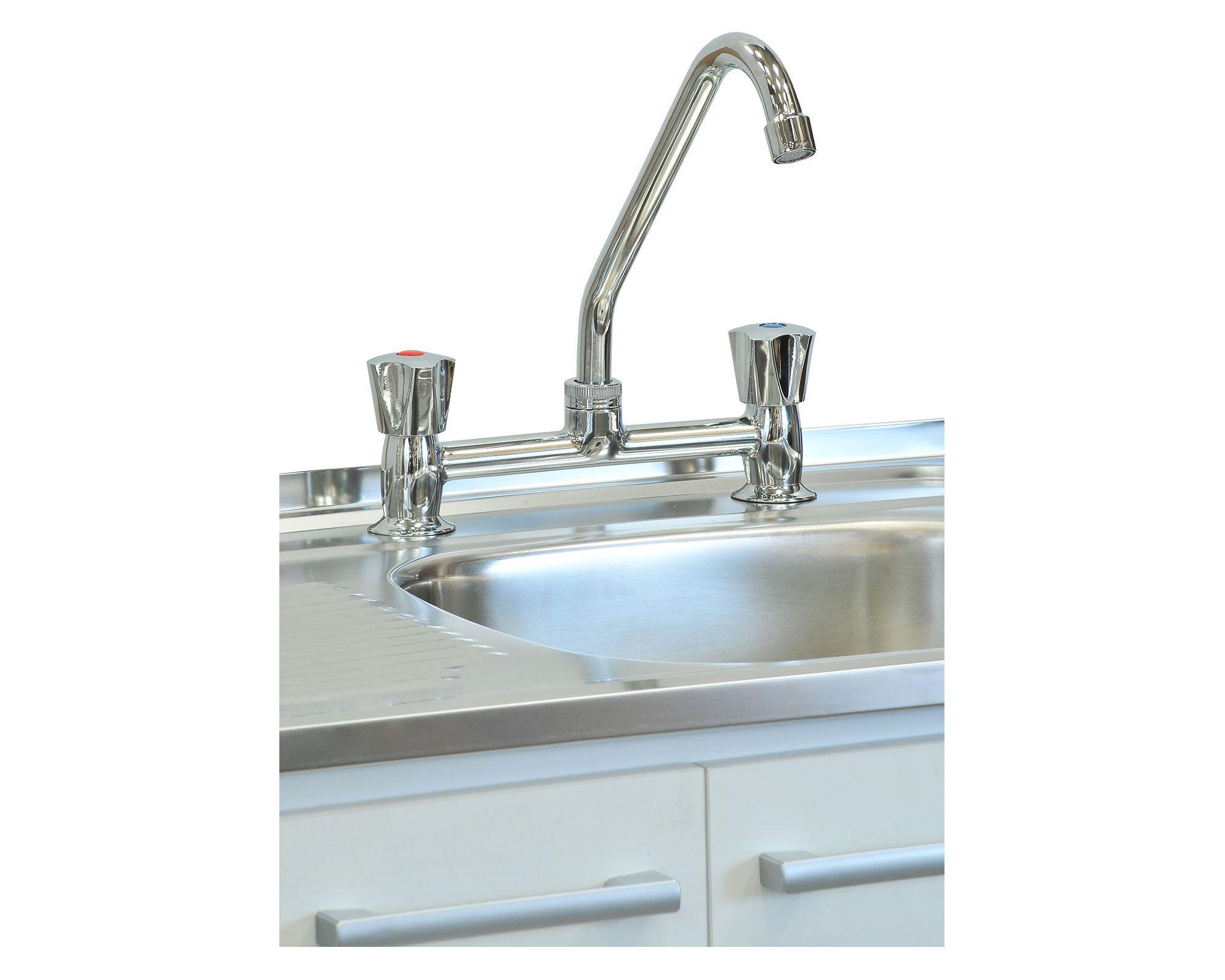 Mueble base lavaplatos 80 cm ED 2 puertas blanco Mobikit-3