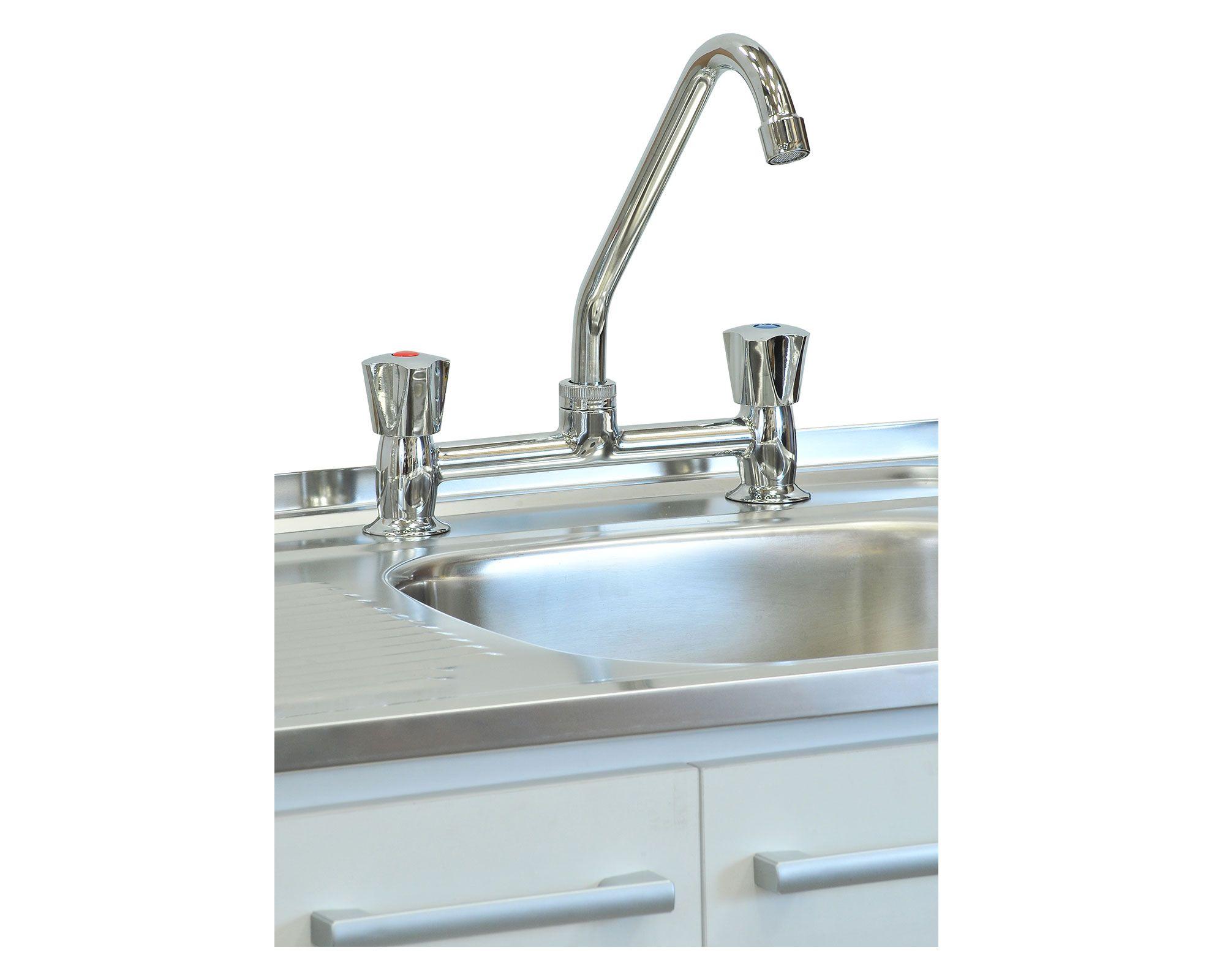 Mueble base lavaplatos 100 cm EI 2 puertas blanco Mobikit-2