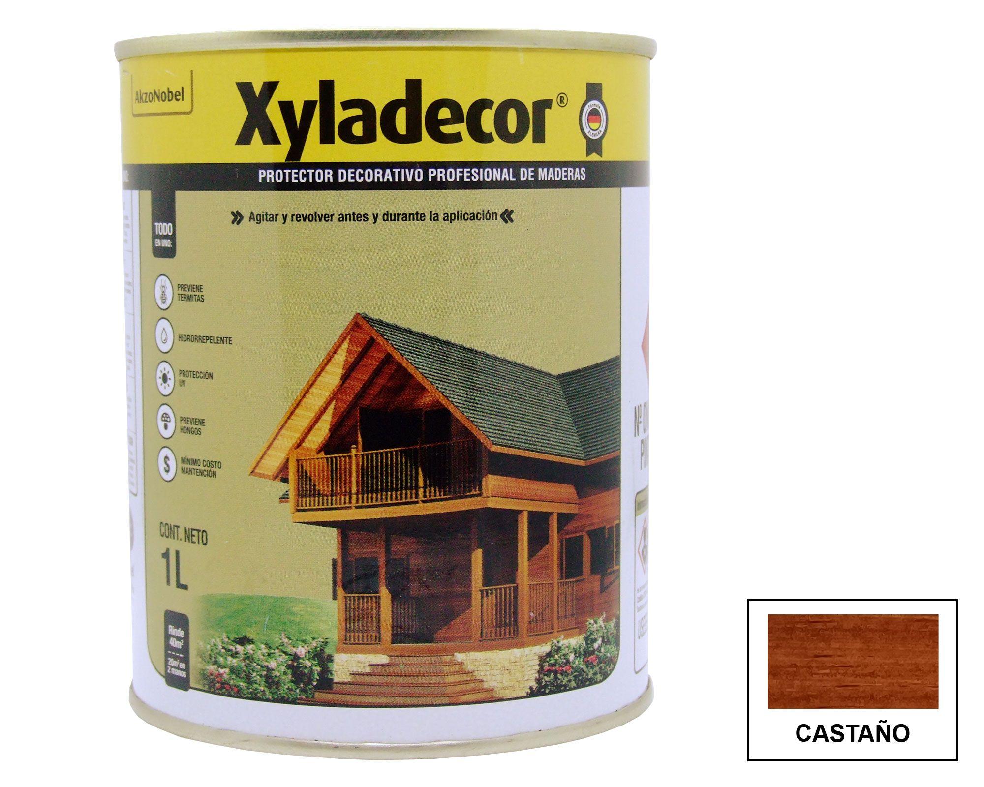 Protector de madera 1 litro castaño Xyladecor-0