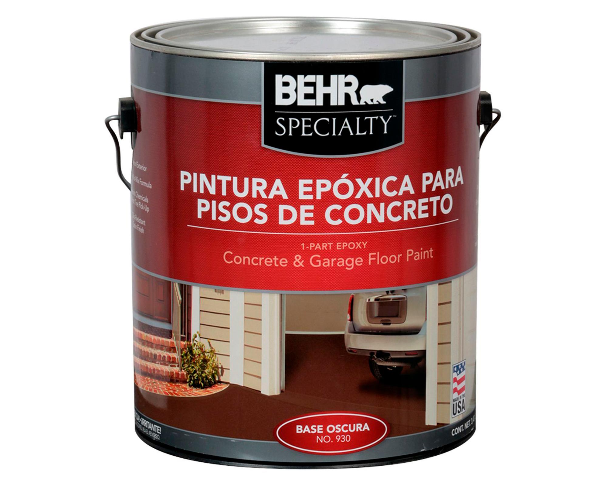 Pintura epóxica piso 1 galón Specialty base oscura satín Behr-0