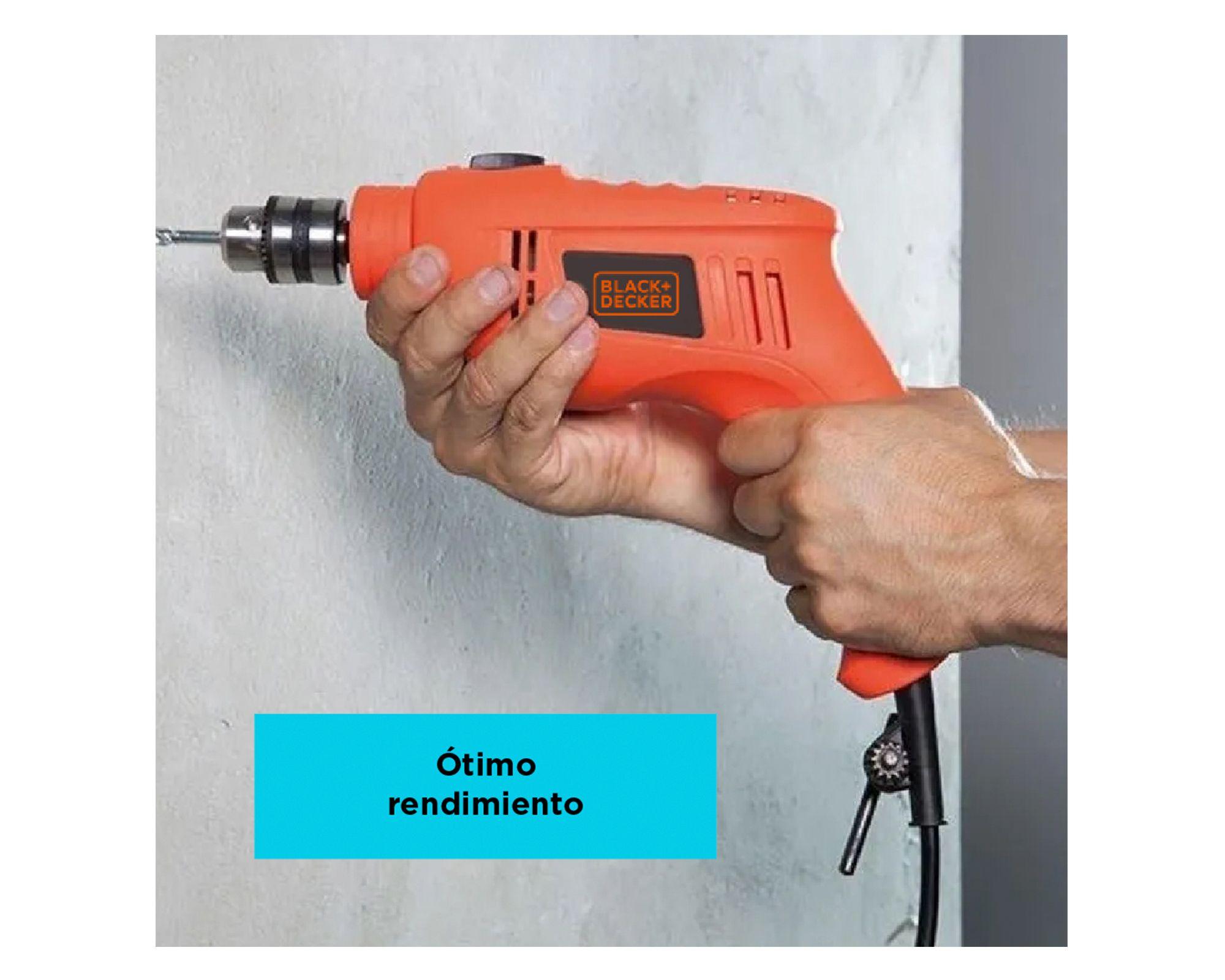 Taladro percutor 3/8" 550W TB550-BD naranjo-3