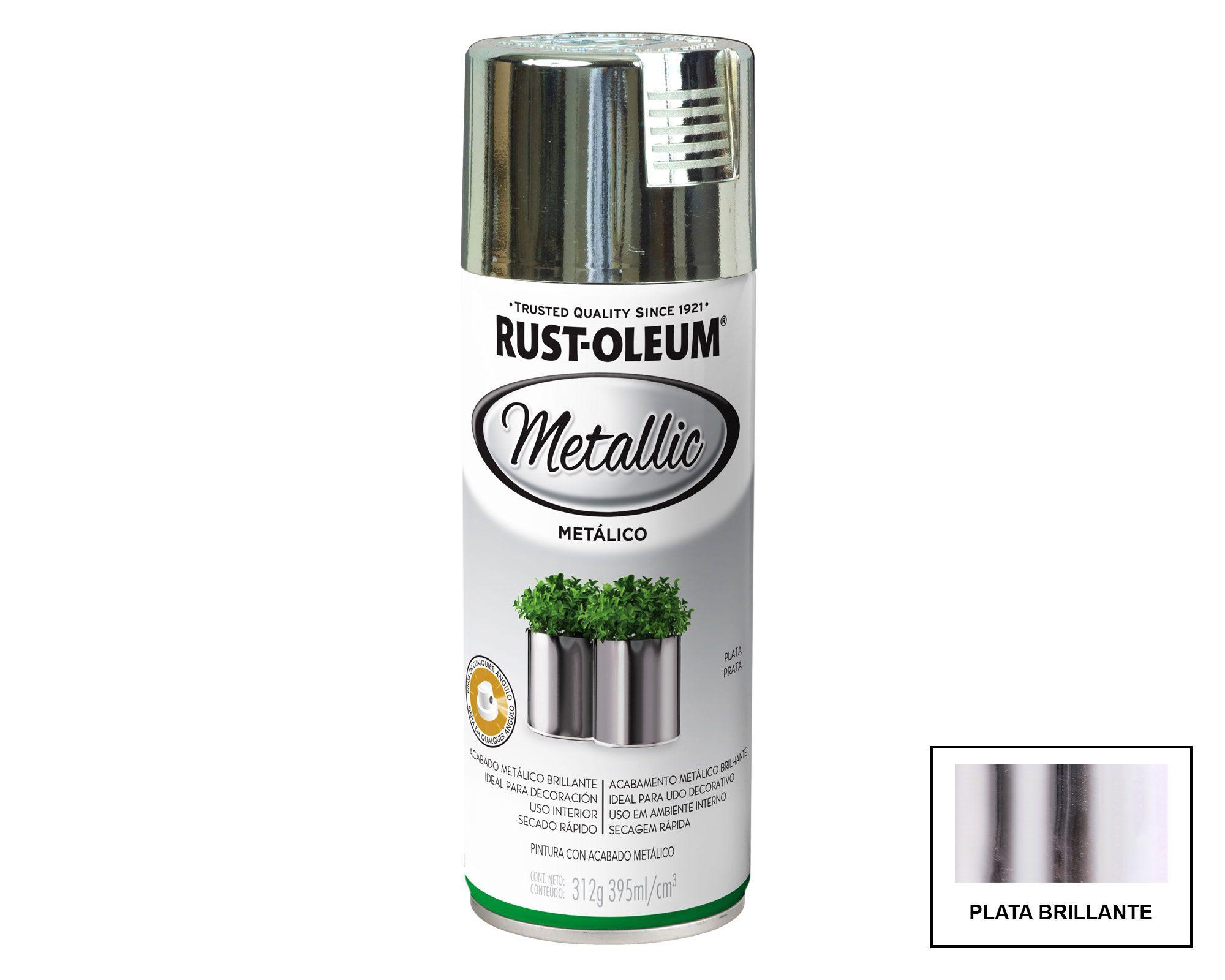 Pintura spray 395 ml Metallic plata brillante Rust-Oleum-0