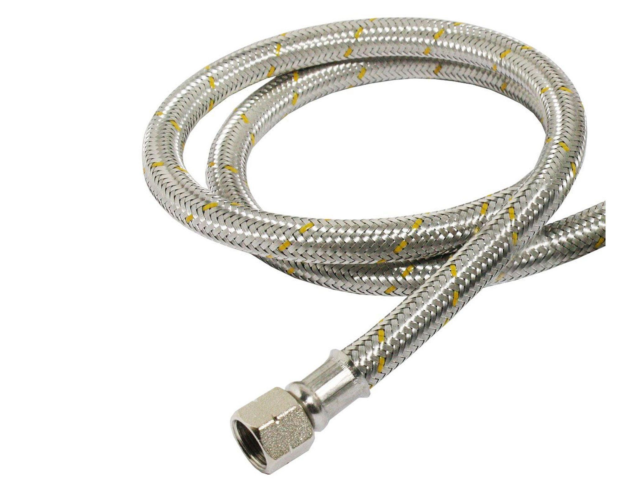 Kit regulador+flexible metal 1 mt hizq 3/8 Comisa-2