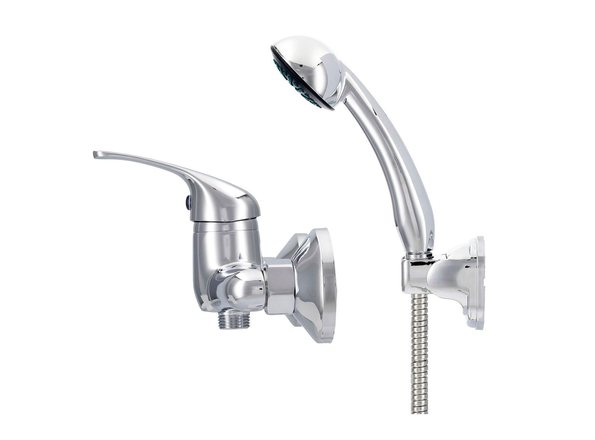 Monomando ducha receptáculo Funny cromo Nibsa-1