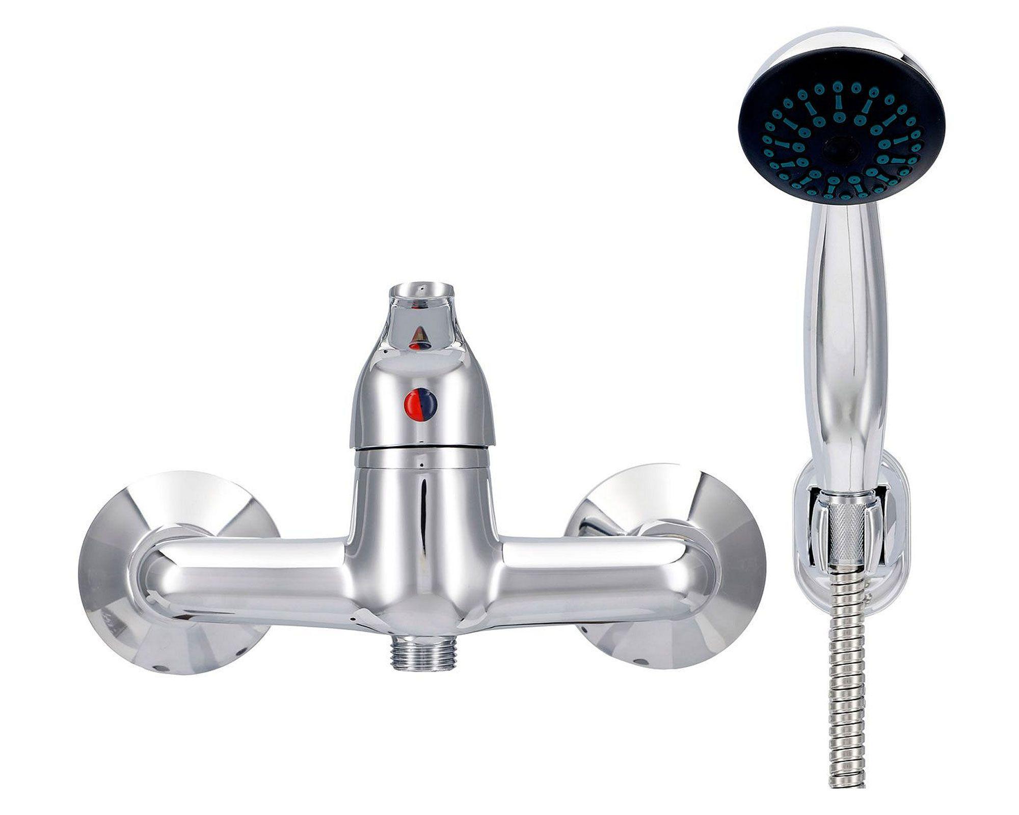 Monomando ducha receptáculo Funny cromo Nibsa-0