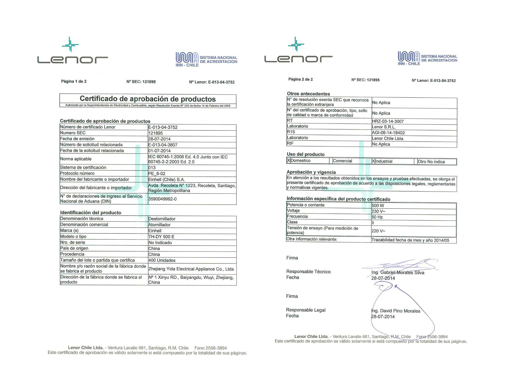 Atornillador eléctrico 500W TH-DY 500 E Einhell-9
