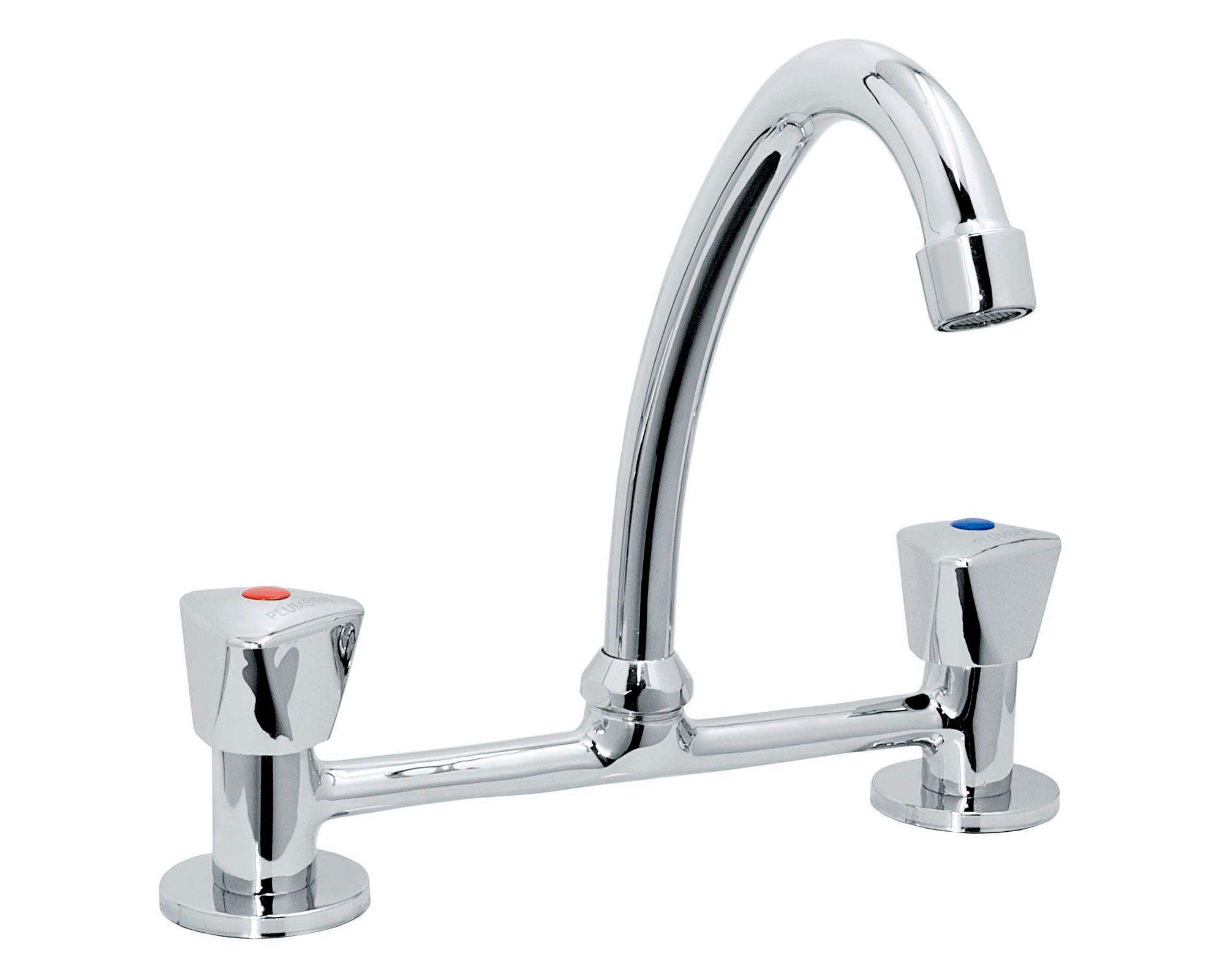Combinación lavaplatos miami cromo Plumber-0