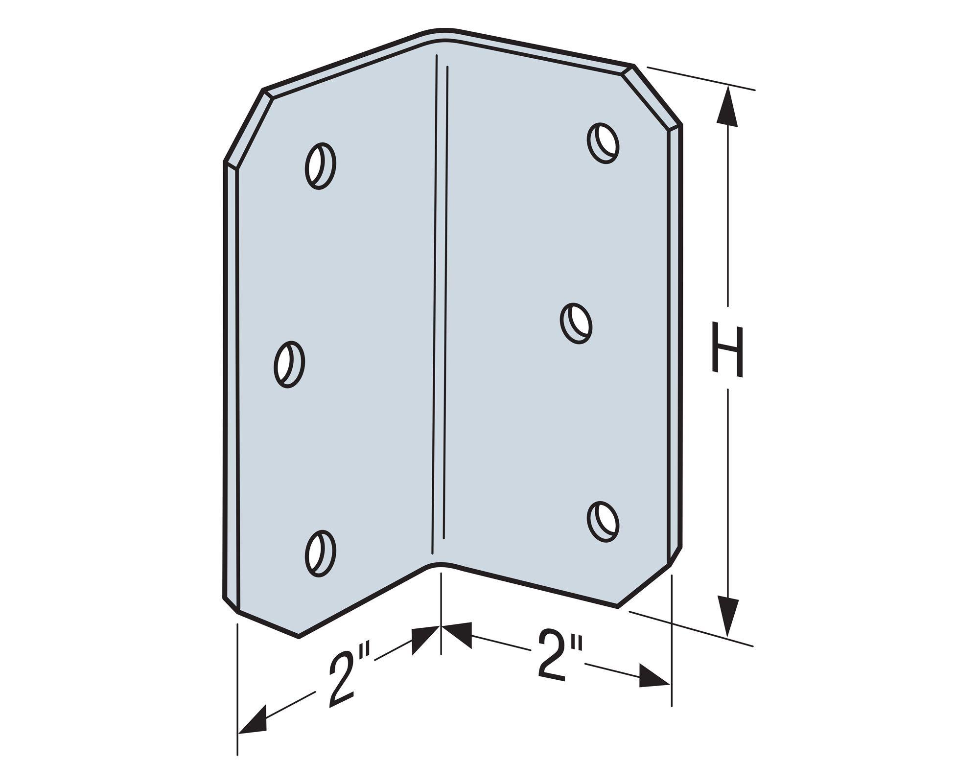Escuadra de refuerzo 2x4'' galvanizado Simpson-2