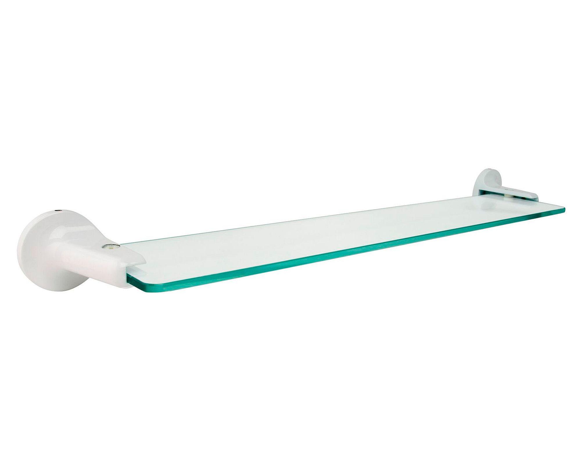 Repisa cristal Toscana blanco 50 cm-0