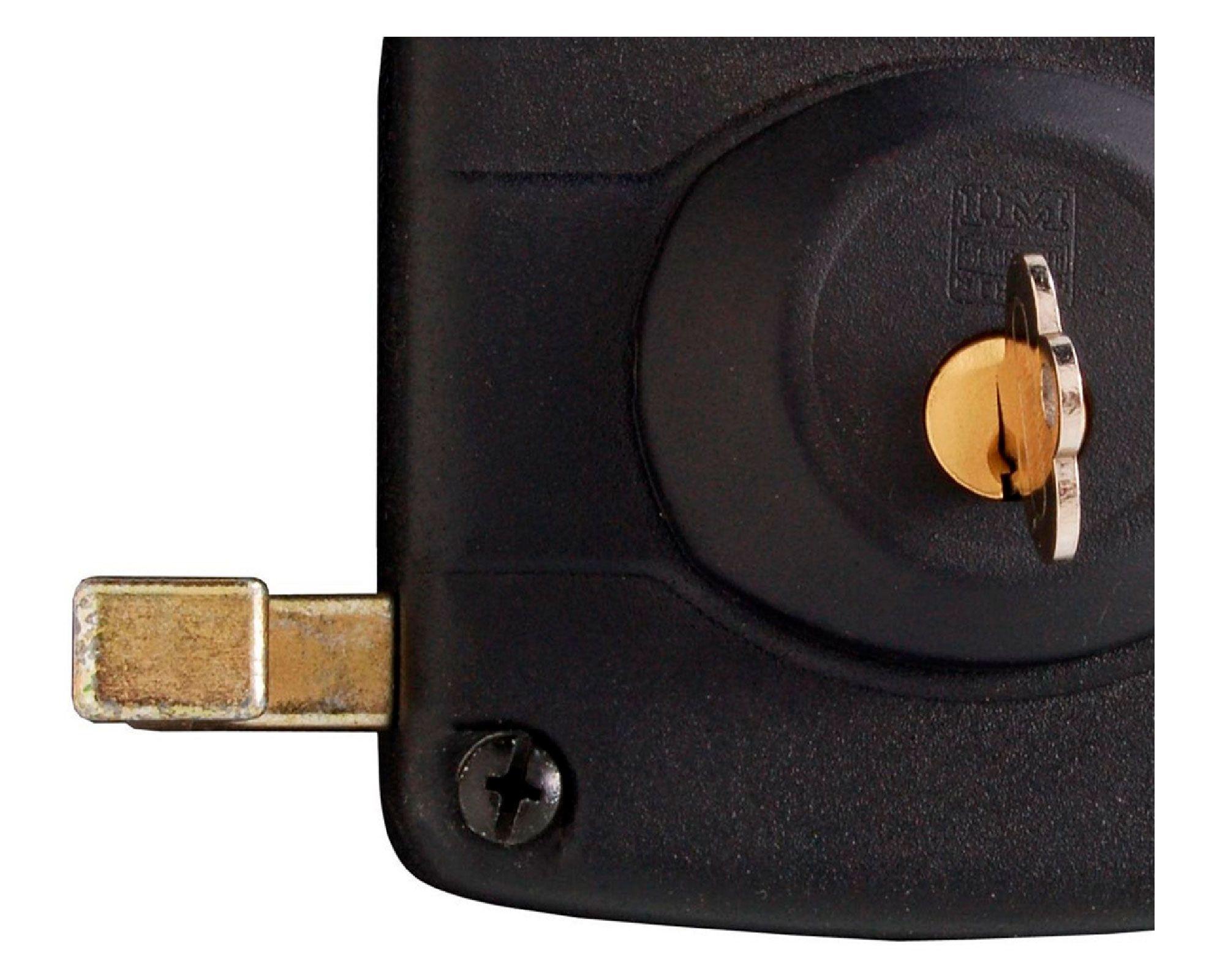 Cerradura sobreponer puertas de 30 mm 2001 negro Scanavini-1