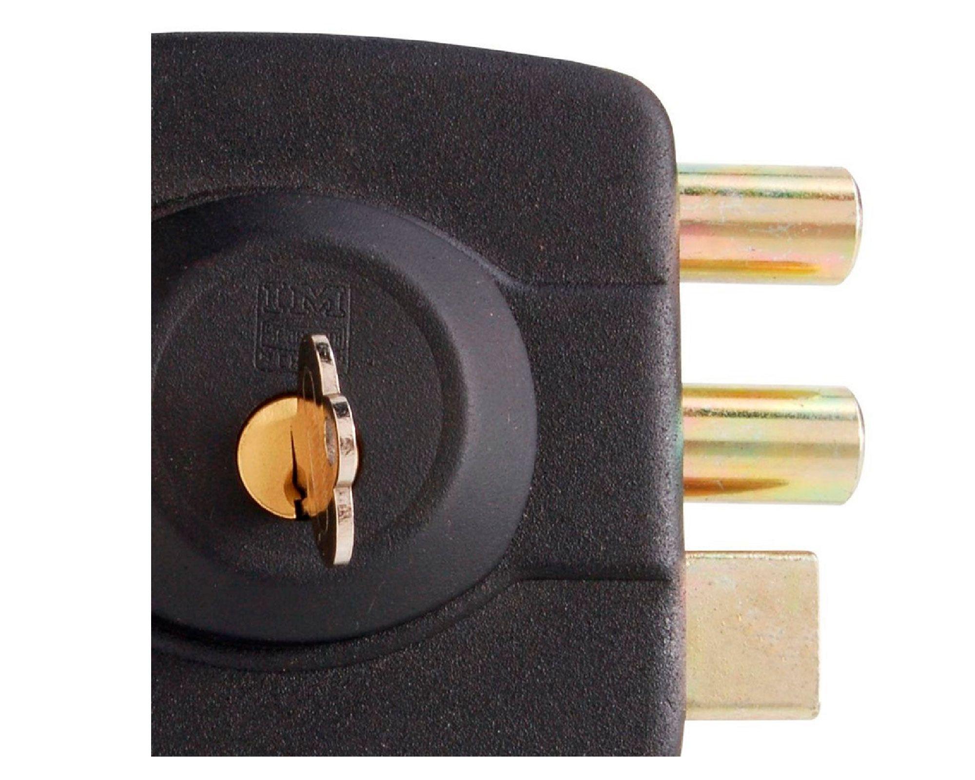 Cerradura sobreponer puertas de 30 mm 2001 negro Scanavini-2