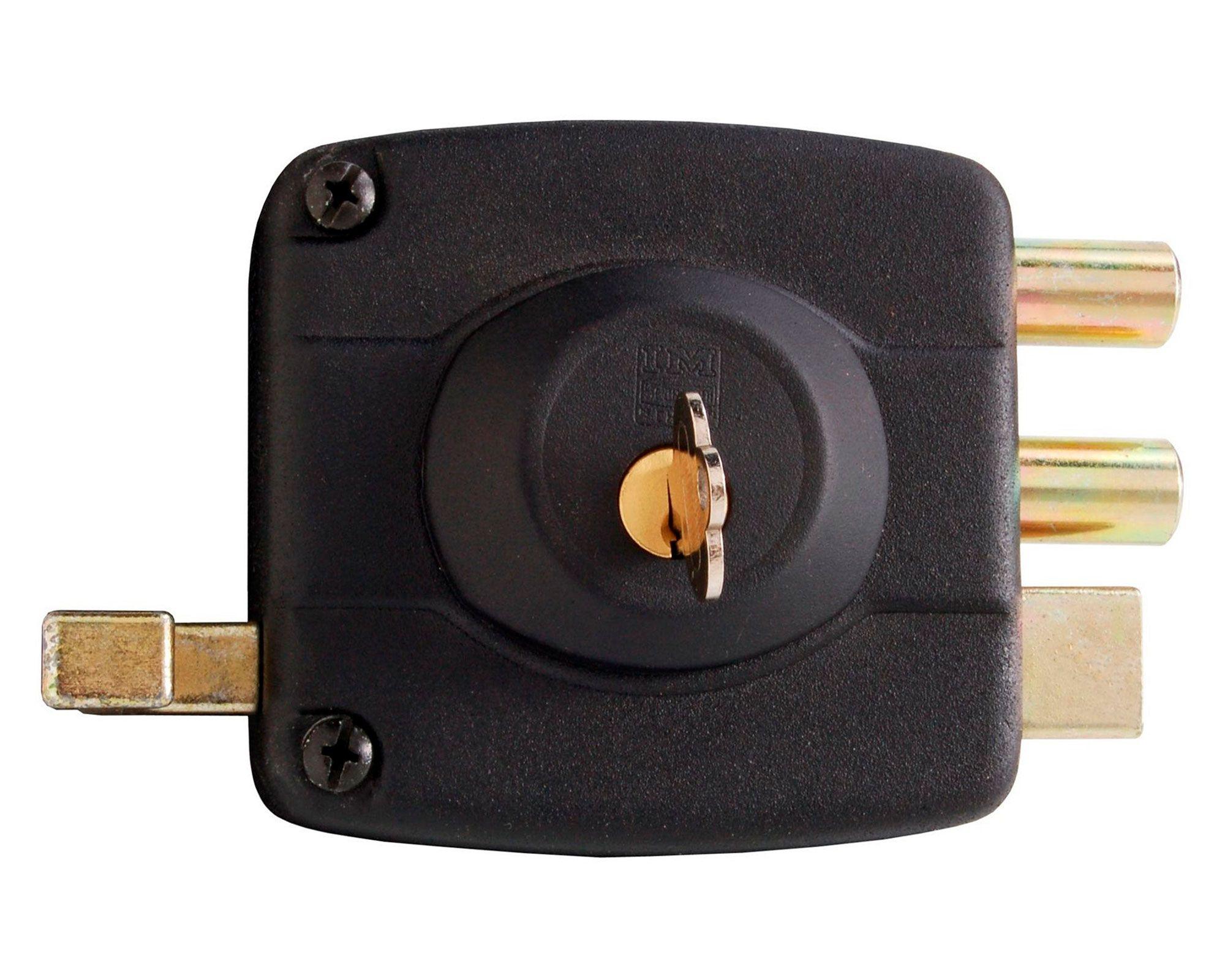 Cerradura sobreponer puertas de 30 mm 2001 negro Scanavini-0