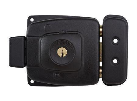 Cerradura sobreponer puertas de 30 a 65 mm 2002 negro Scanavini-0