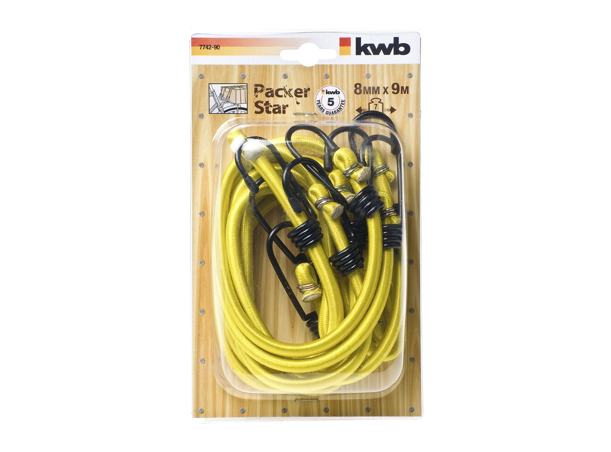 Pulpo equipaje 8 mm x 90 cm amarillo KWB-0