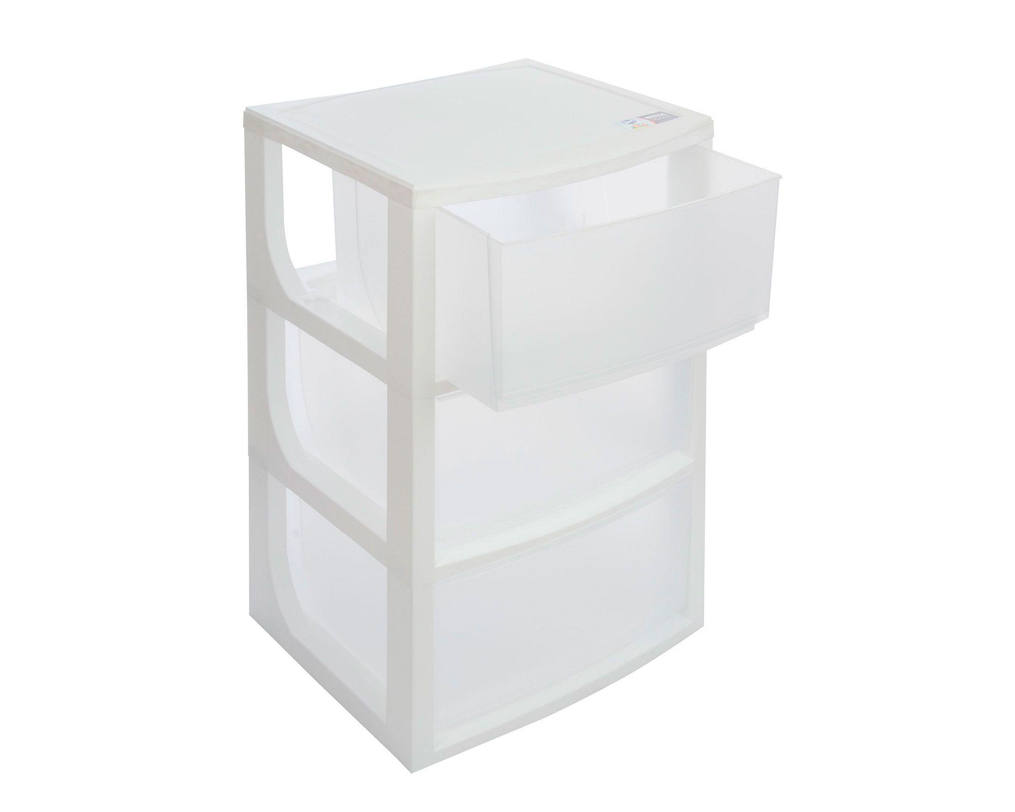 Mueble organizador 3 cajones blanco Wenco-3