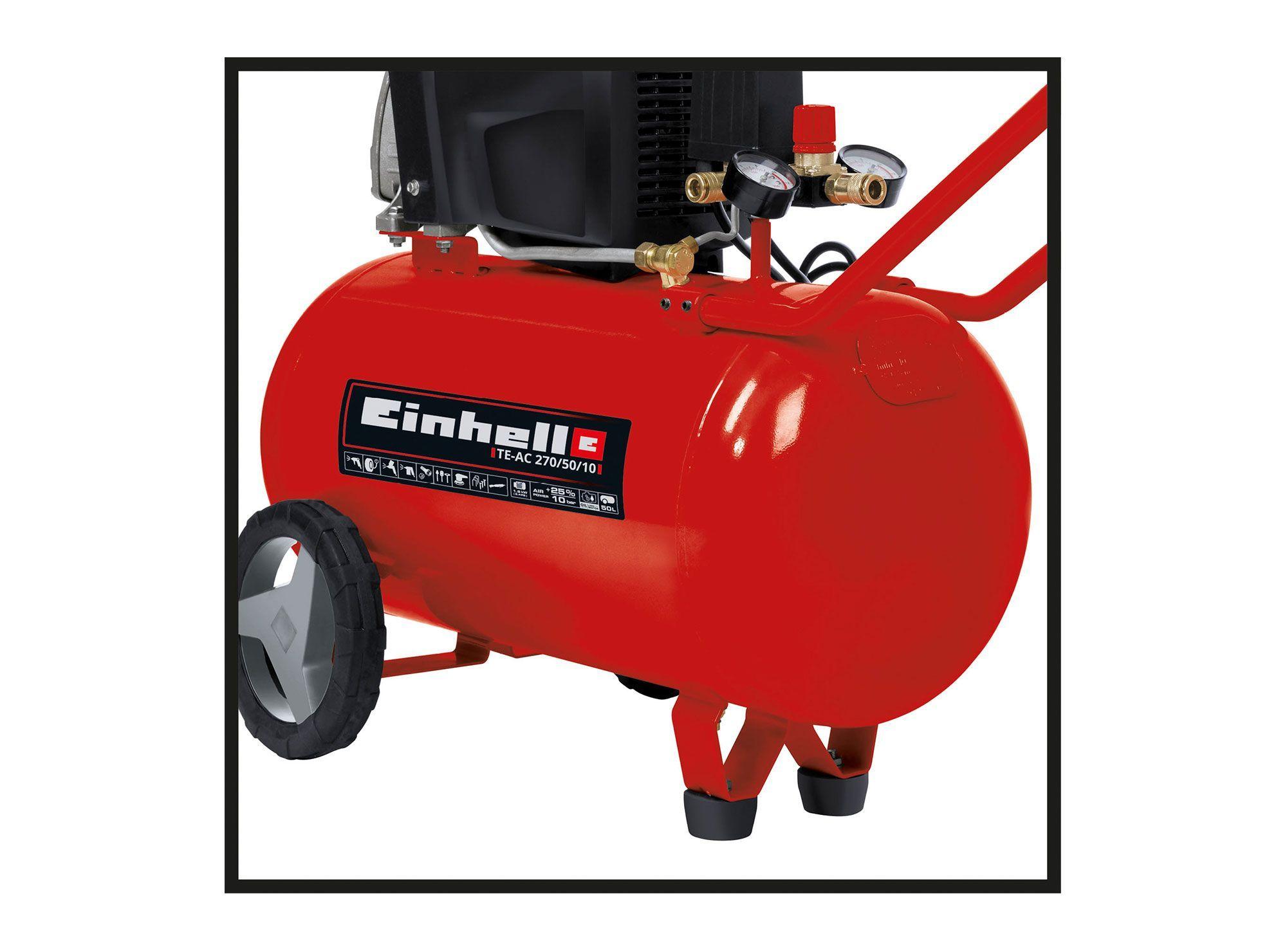 Compresor 2,5 HP 50 lt TE-AC 270/50/10 Einhell-2