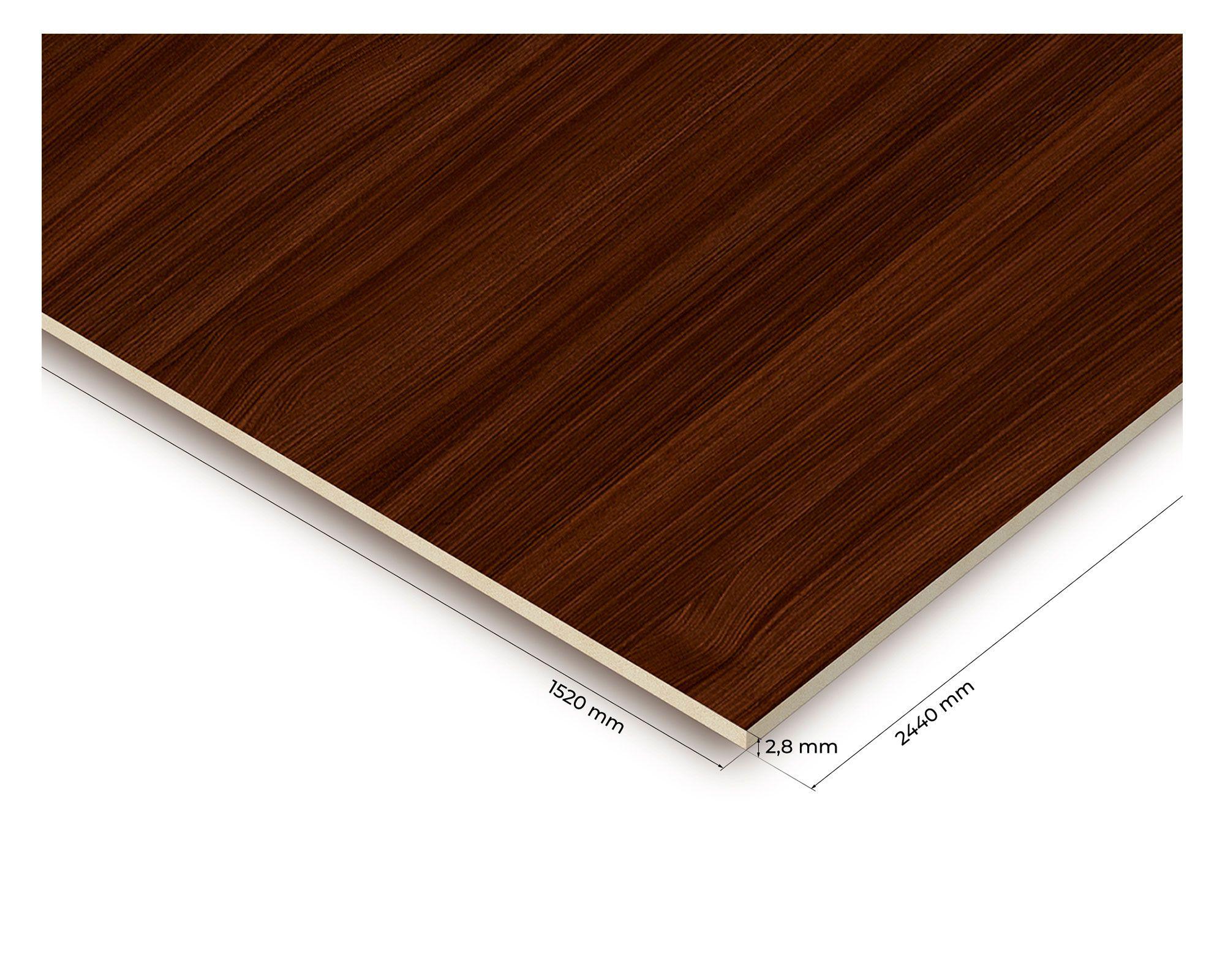 Tablero MDF durolac 2.8x1520x2440 mm coigue chocolate-3