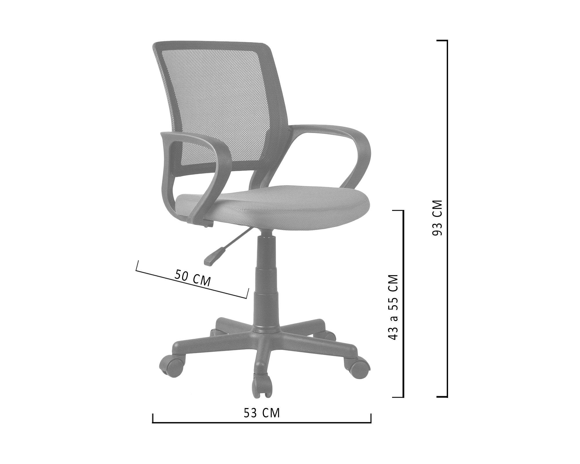 Silla de escritorio negro/rojo M+Design-6