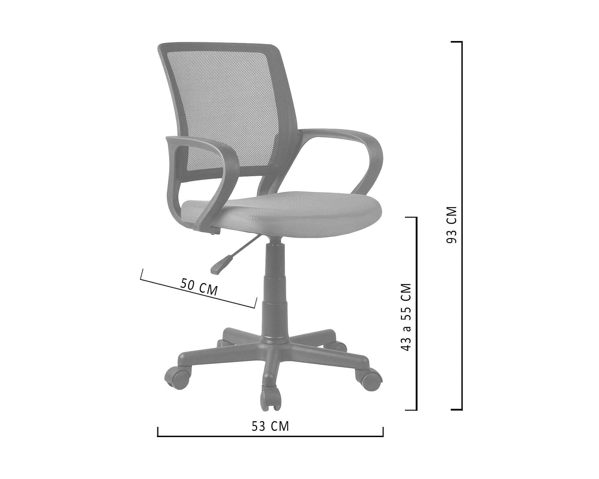 Silla de escritorio negro/azul M+Design-5
