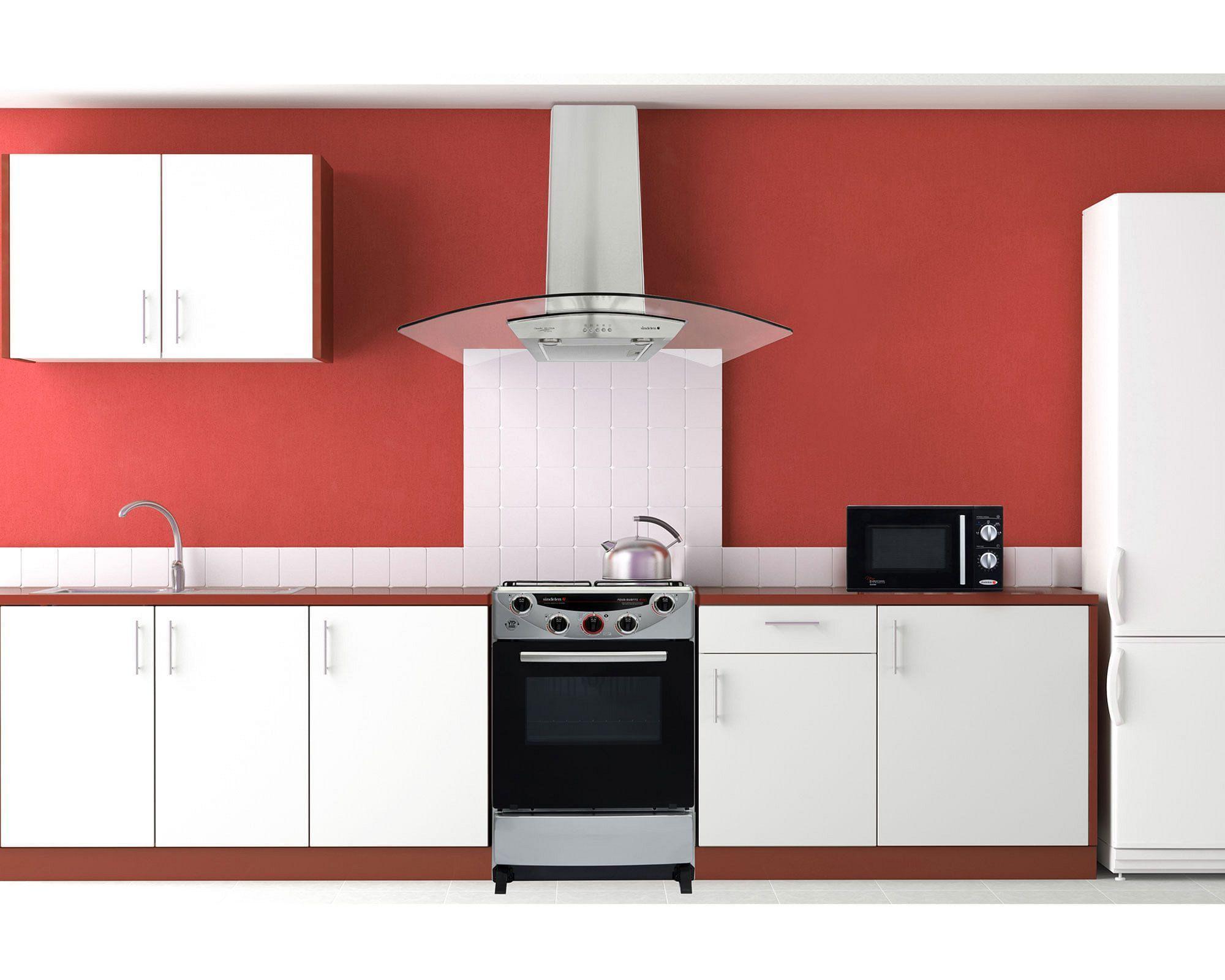 Cocina 4 quemadores CH-9050SI silver Sindelen-8