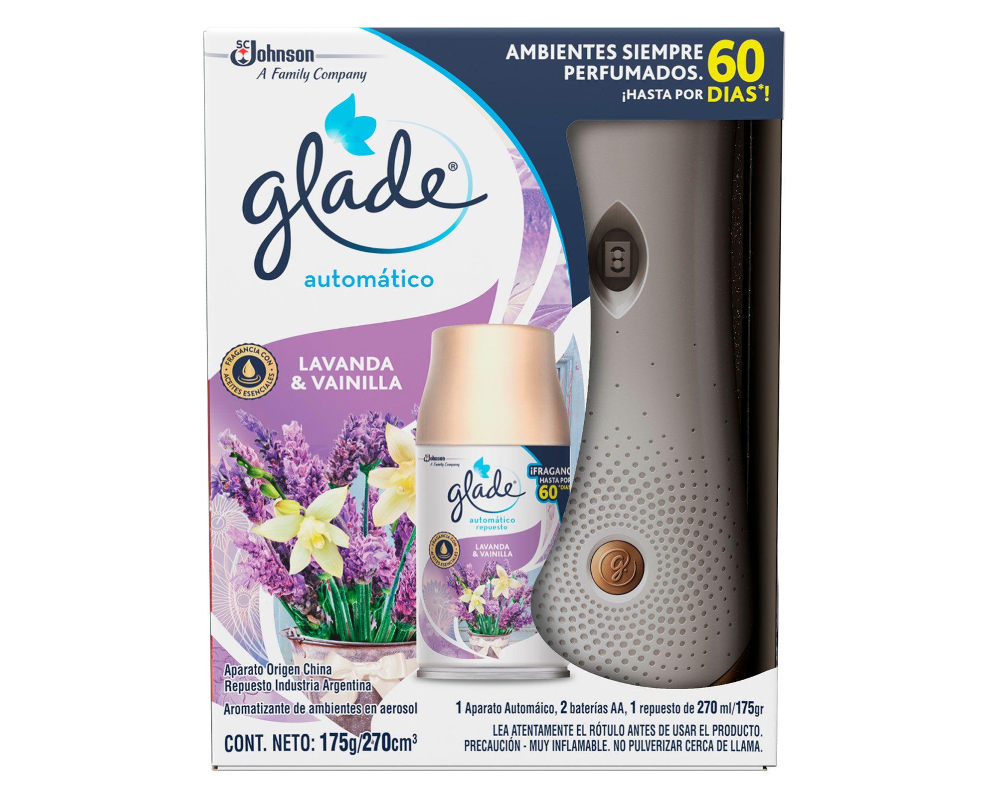 Ambientador automático + recarga 175 gr lavanda vainilla Glade-1
