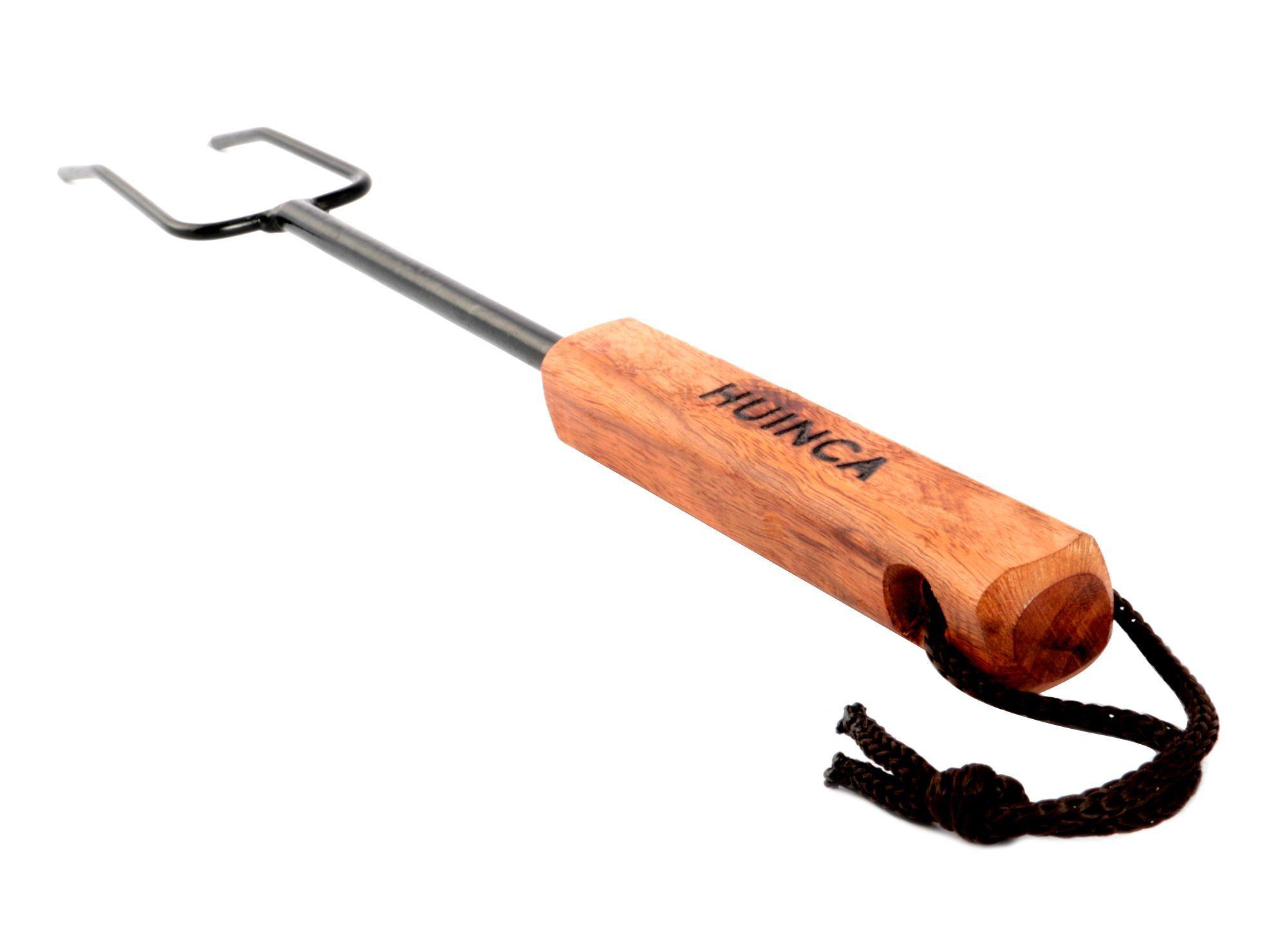 Tenedor parrilla 38 cm negro Huinca-3