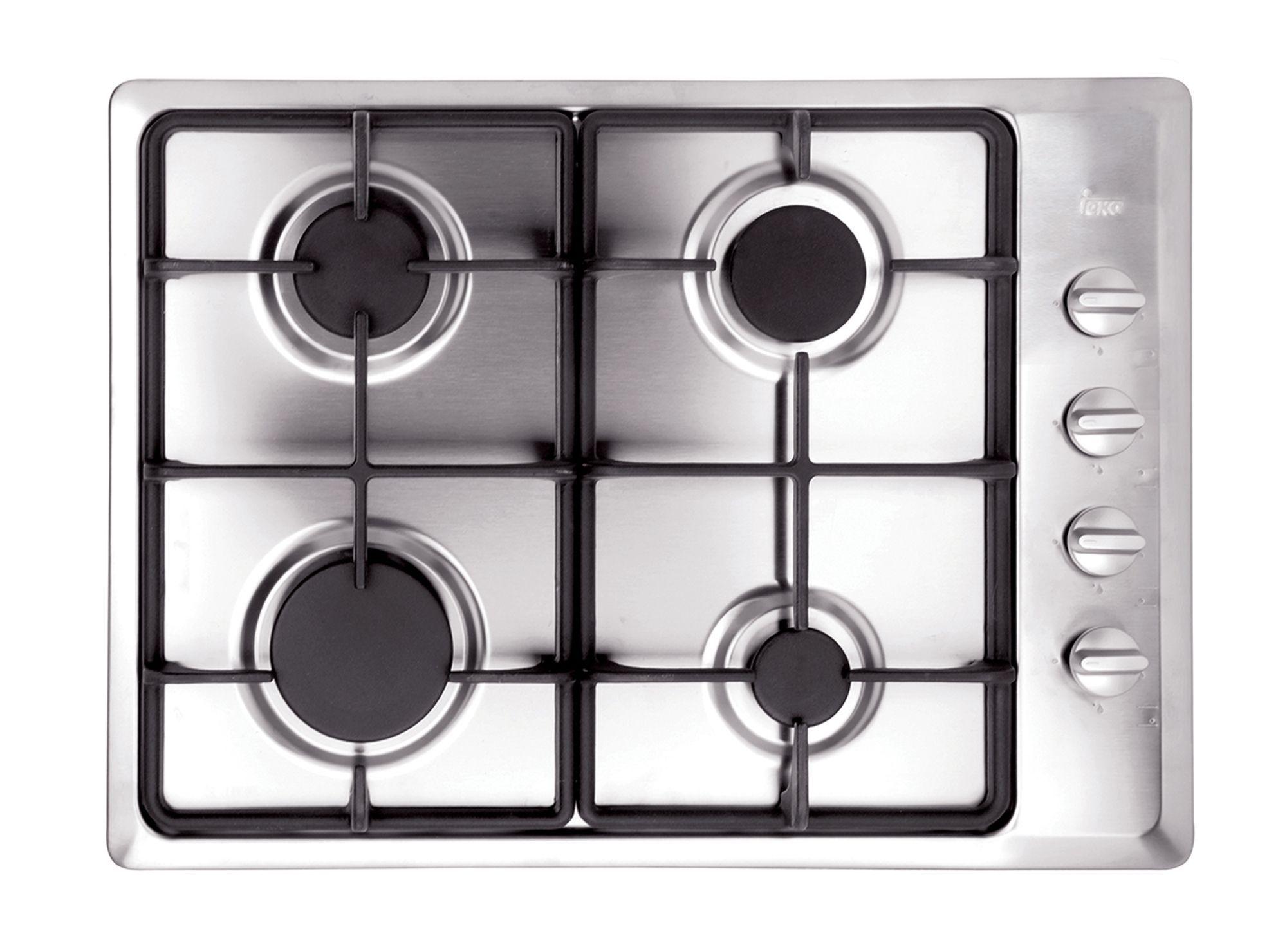 Encimera a gas 4 quemadores HLX-504GAICI inox Teka-0