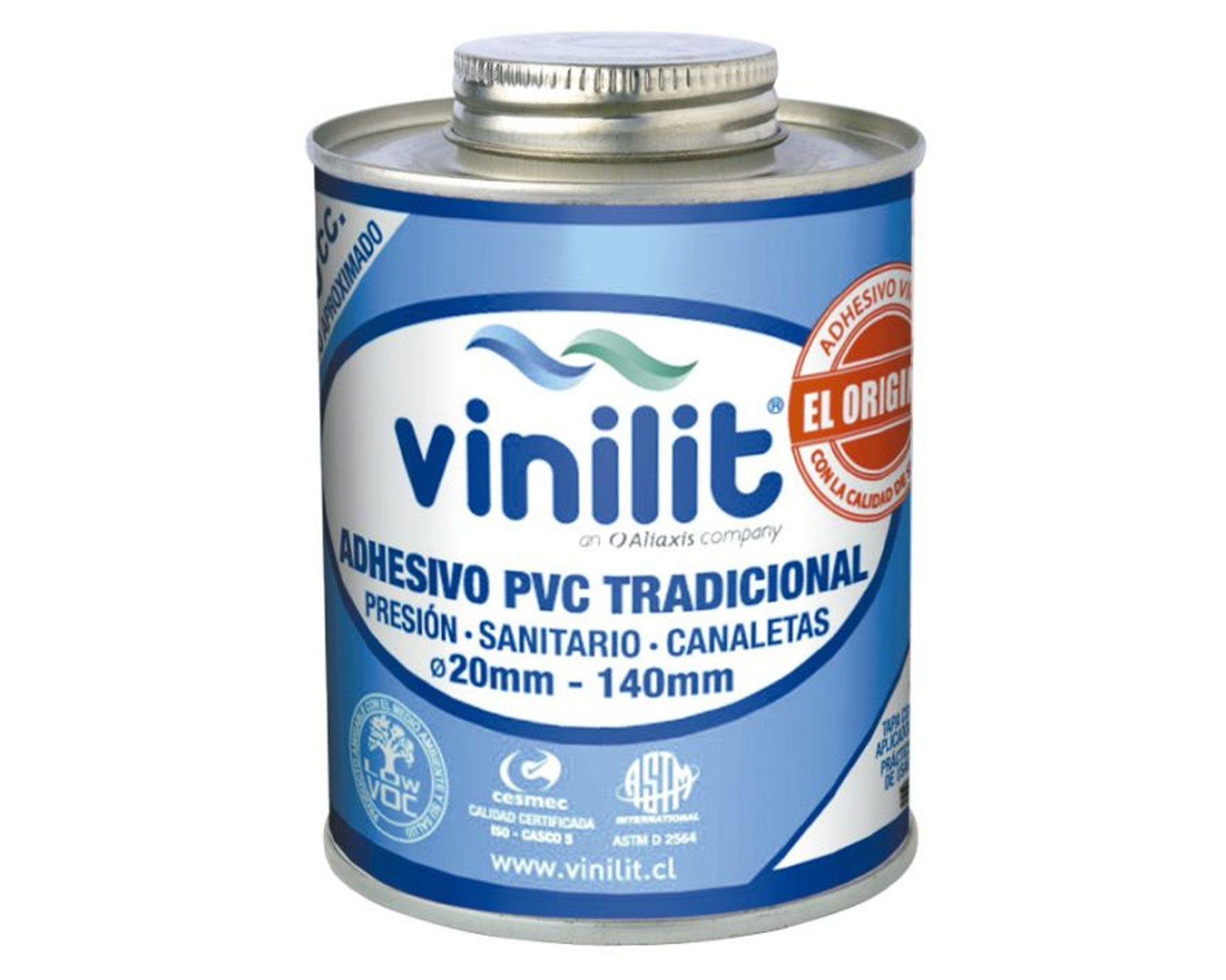 Adhesivo PVC 240 cc tradicional con aplicador Vinilit-0