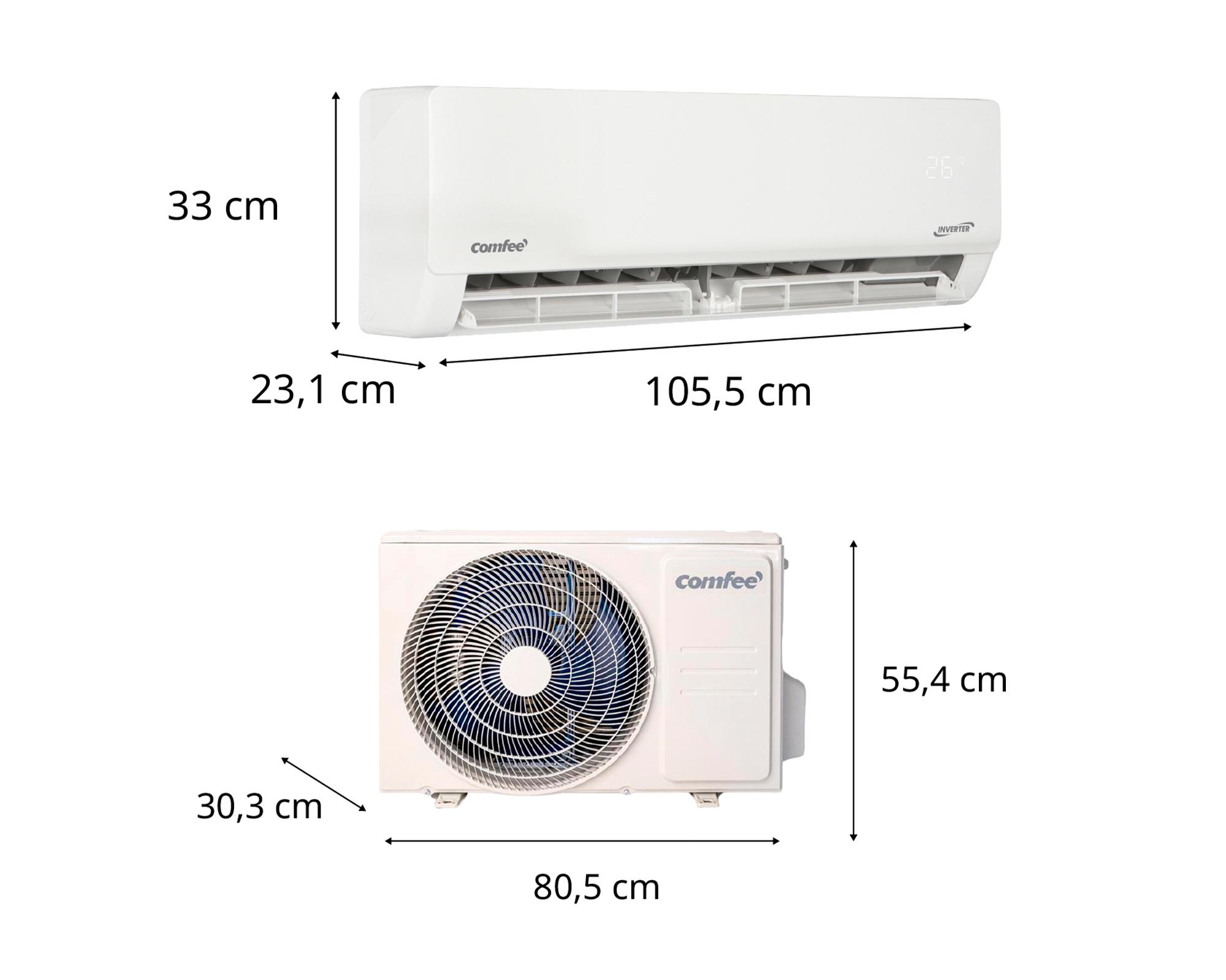 Aire acondicionado split inverter Comfee 1847/2850W 24000 BTU-3