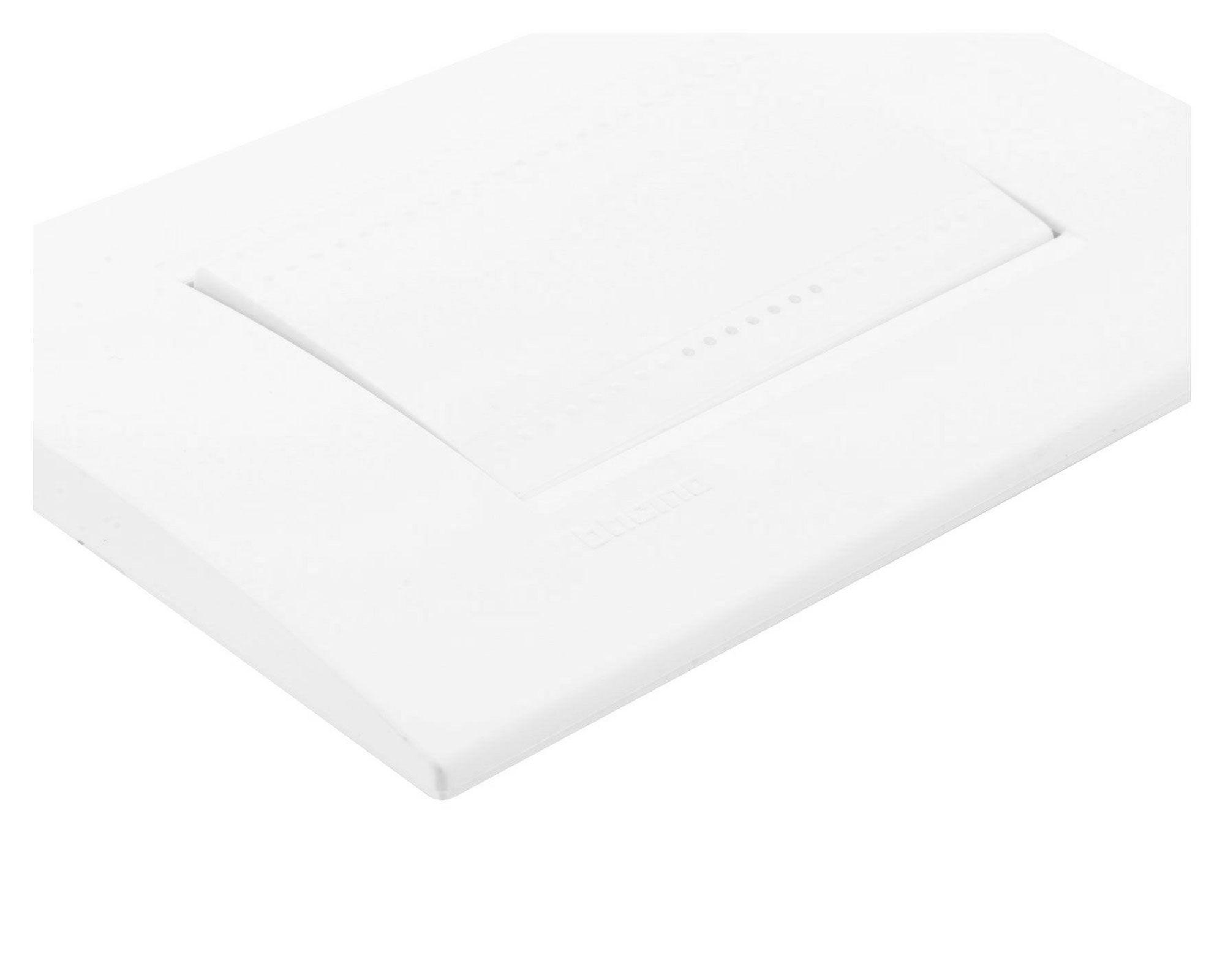 Placa armada interruptor simple 9/24 blanco Bticino-1
