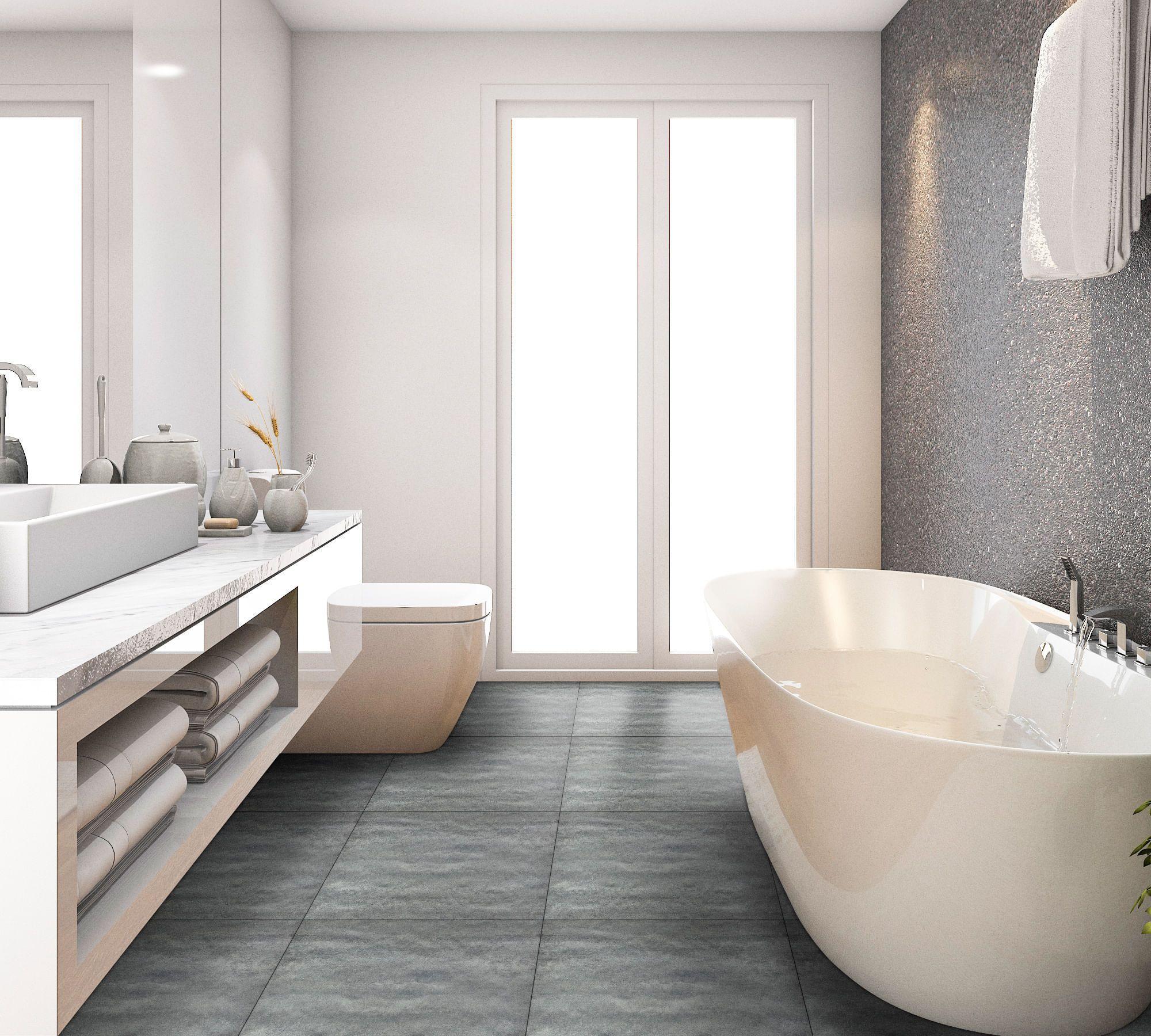 Gres porcelanato 60x60 cm esmaltado gris oscuro 1,44 m2 Baldara-4