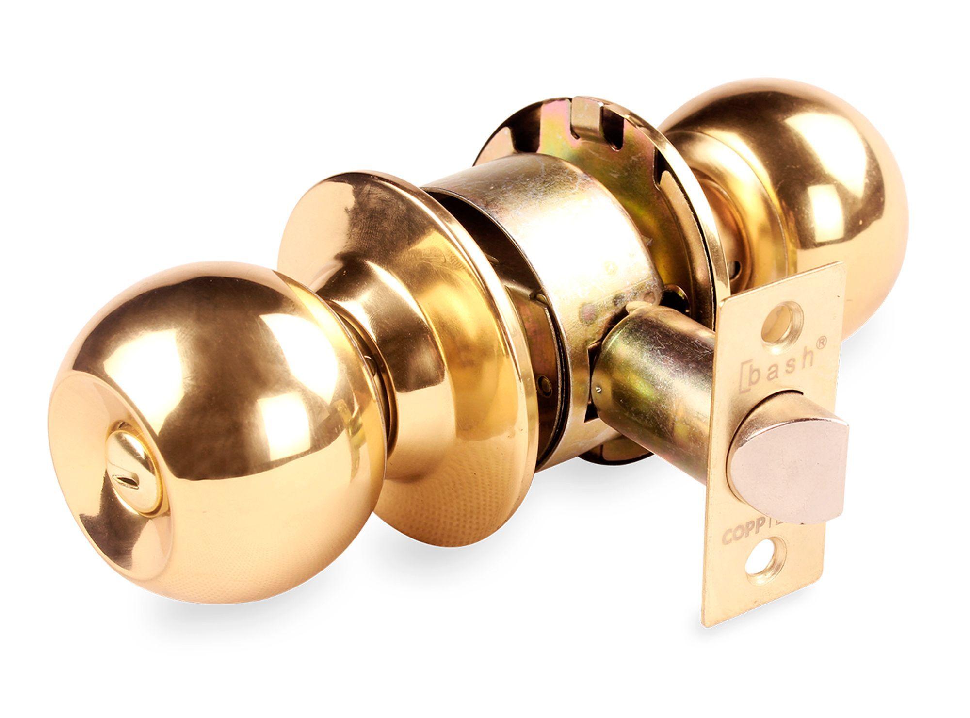 Cerradura cilíndrica pomo baño bronce antibacteriana Bash-0